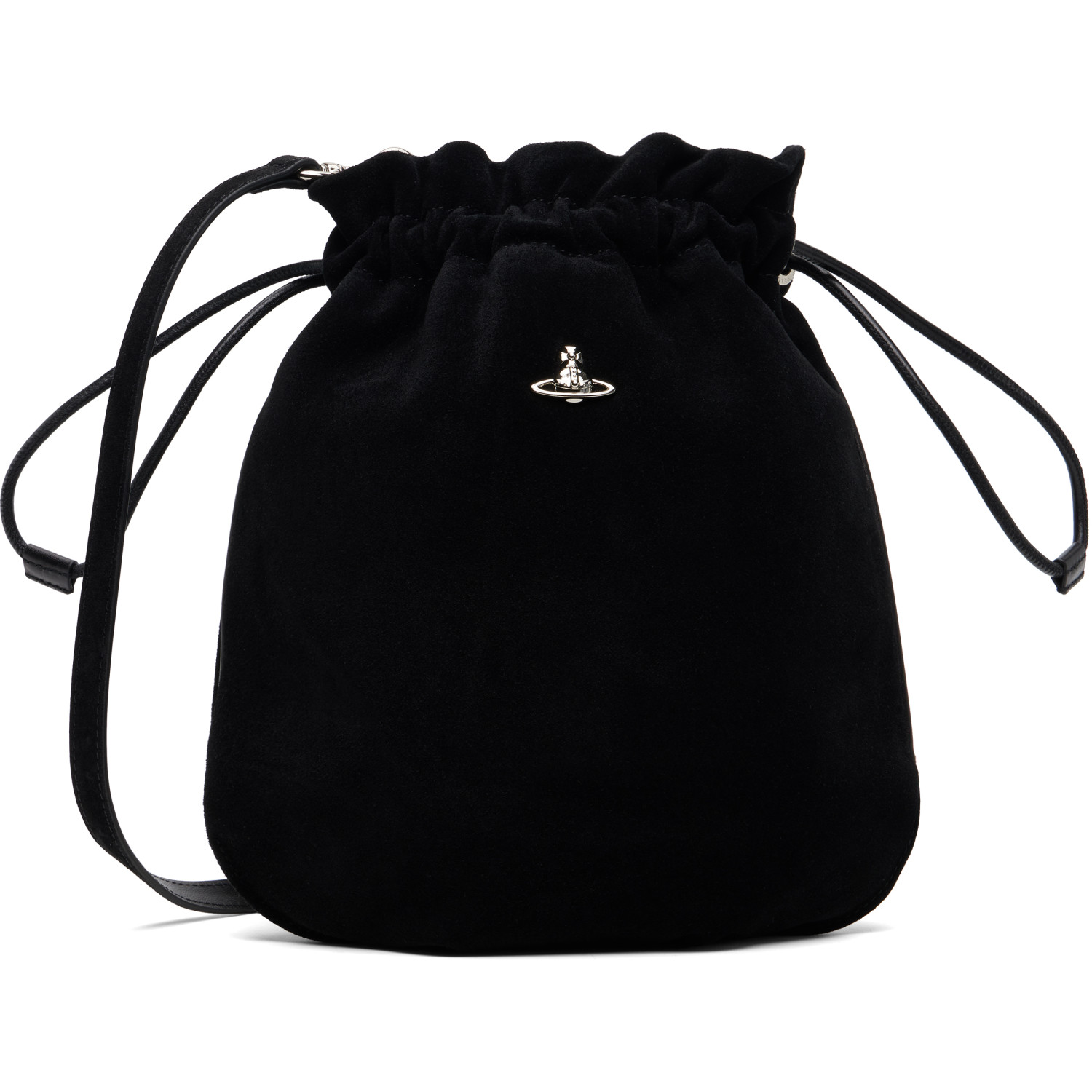 Vivienne Westwood Black Drawstring Pouch Bag