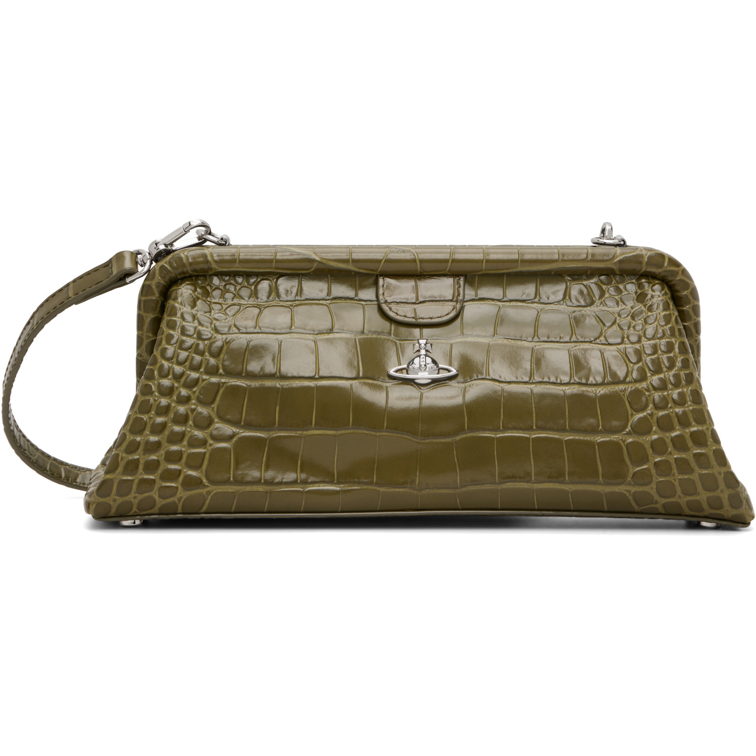 Vivienne Westwood Khaki Jane Frame Bag
