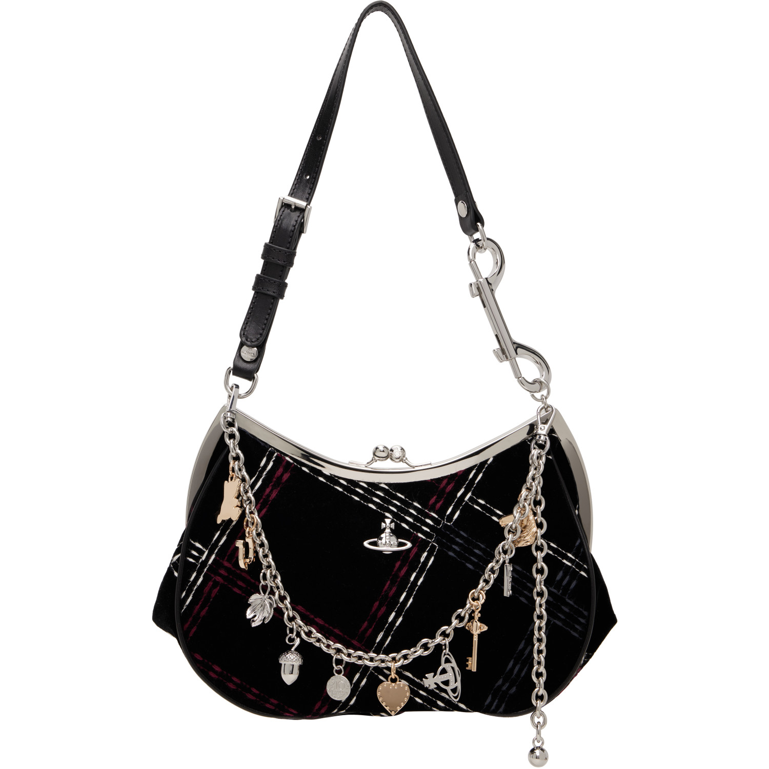 Vivienne Westwood Black Charm Frame Bag
