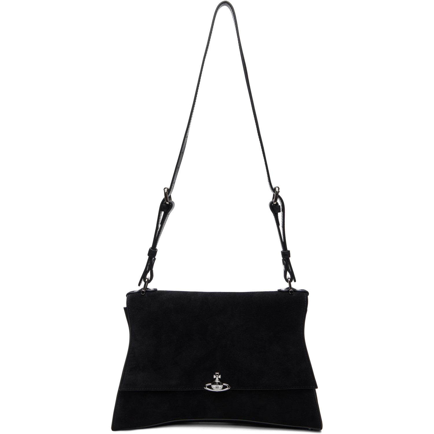 Vivienne Westwood Black Biana Medium Shoulder Bag