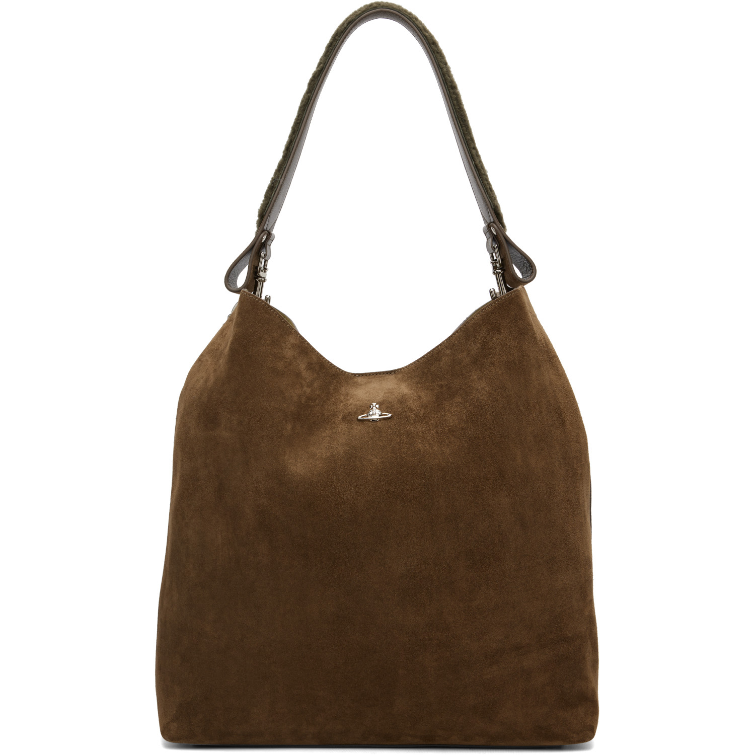 Vivienne Westwood Khaki Lottie Large Shoulder Bag