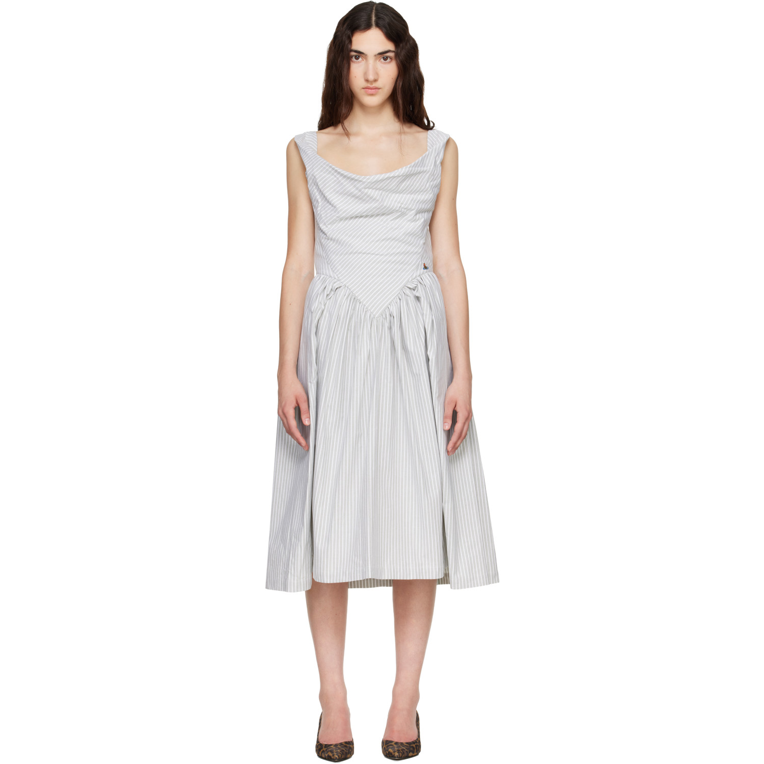Vivienne Westwood Gray Sunday Midi Dress