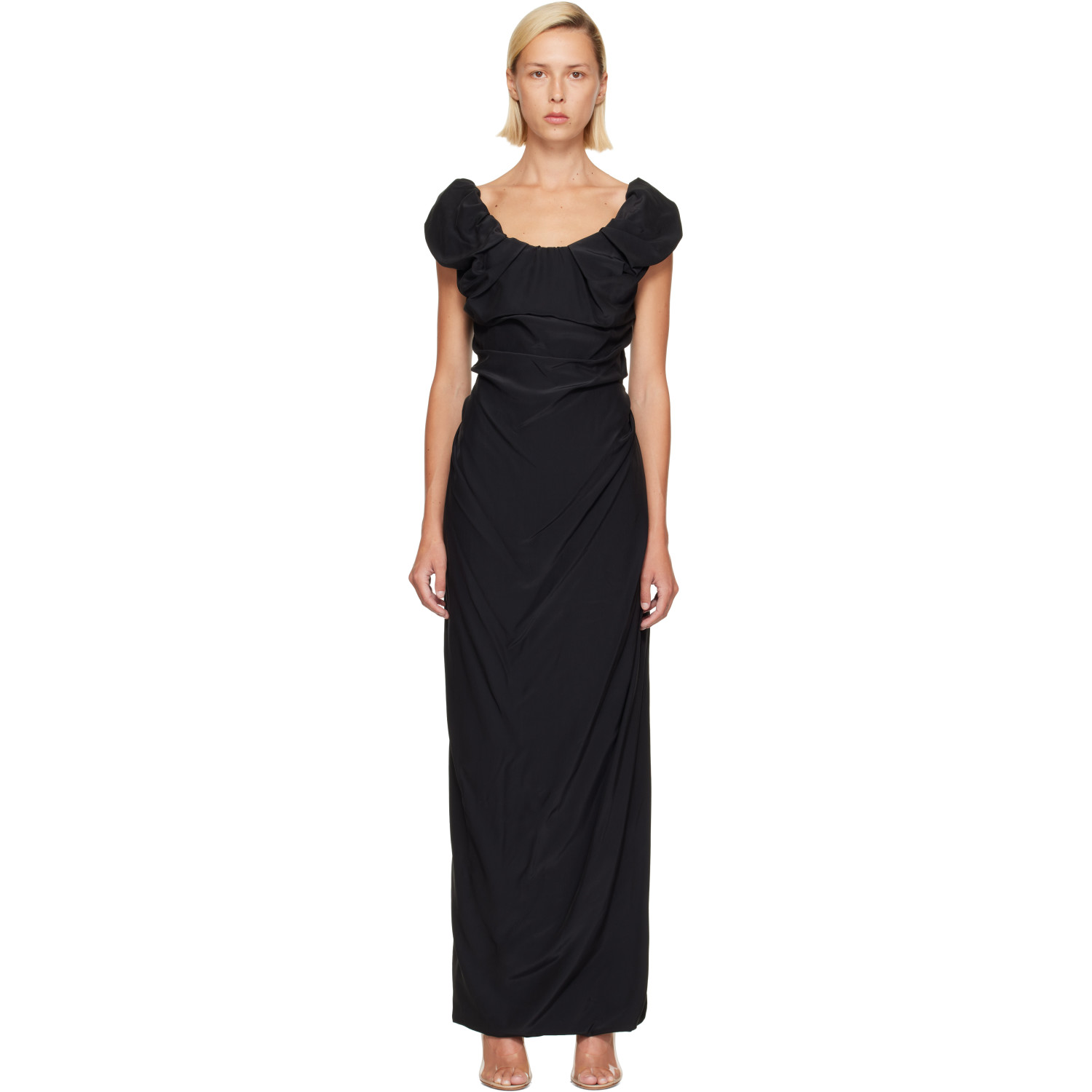 Vivienne Westwood Black Ginnie Amber Maxi Dress