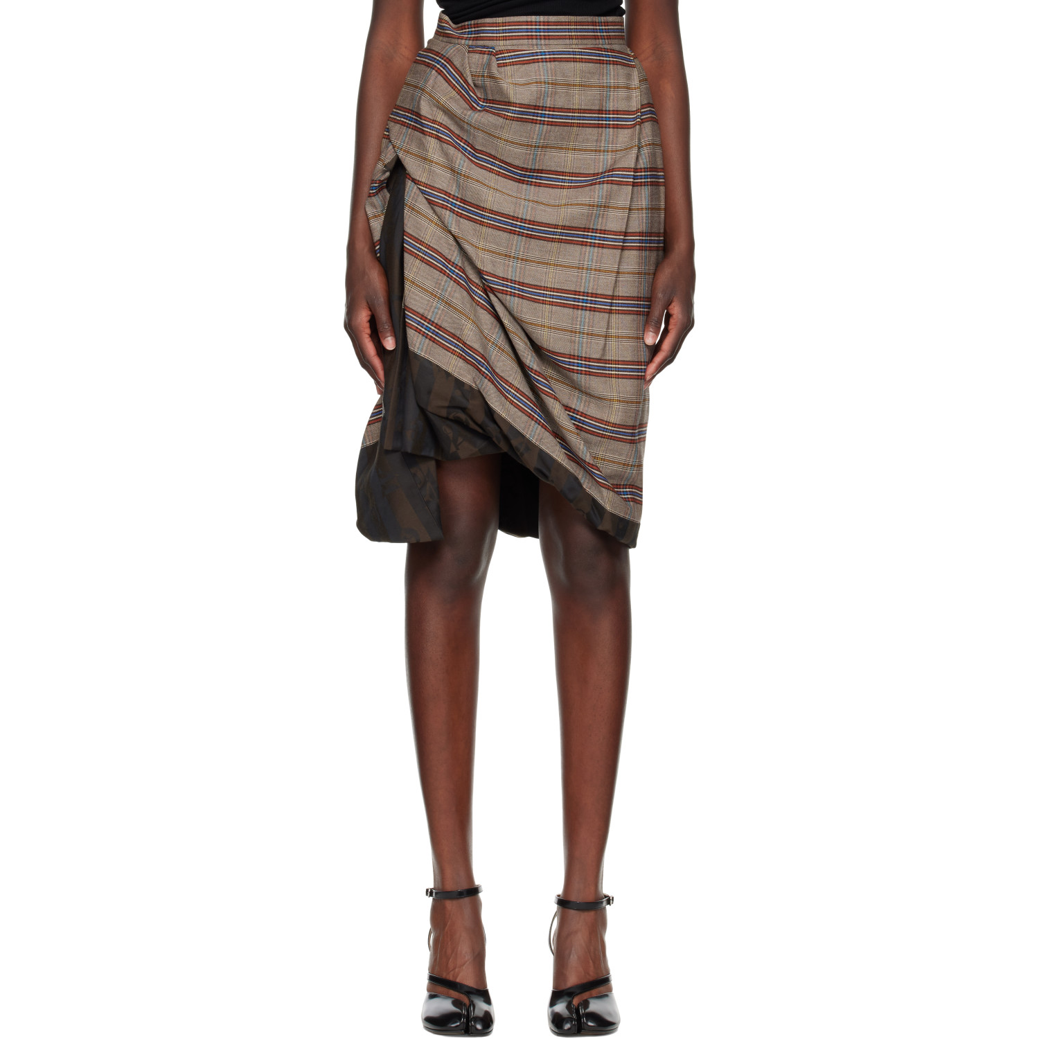 Vivienne Westwood Brown Zoey Midi Skirt
