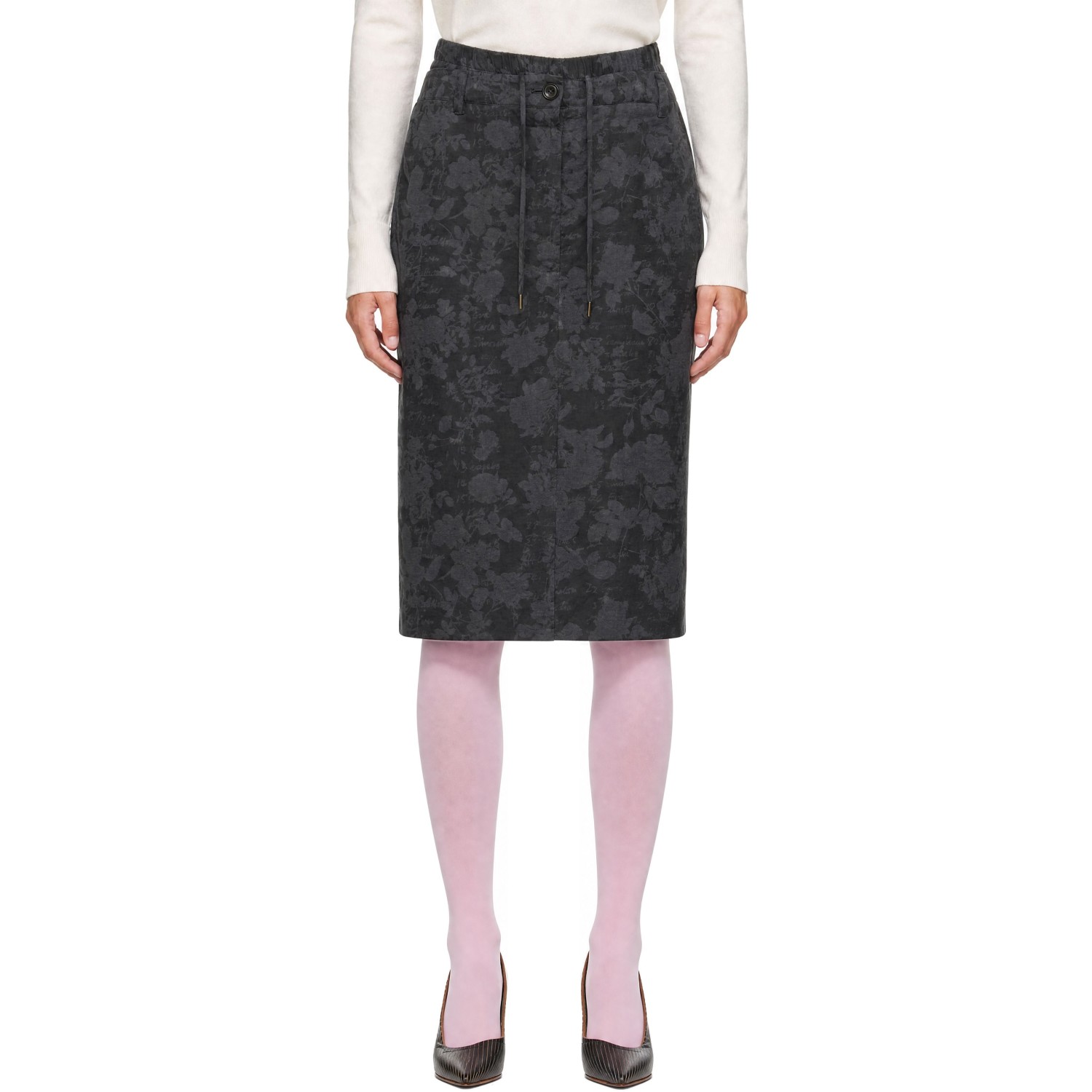 Vivienne Westwood Gray Plumber Midi Skirt