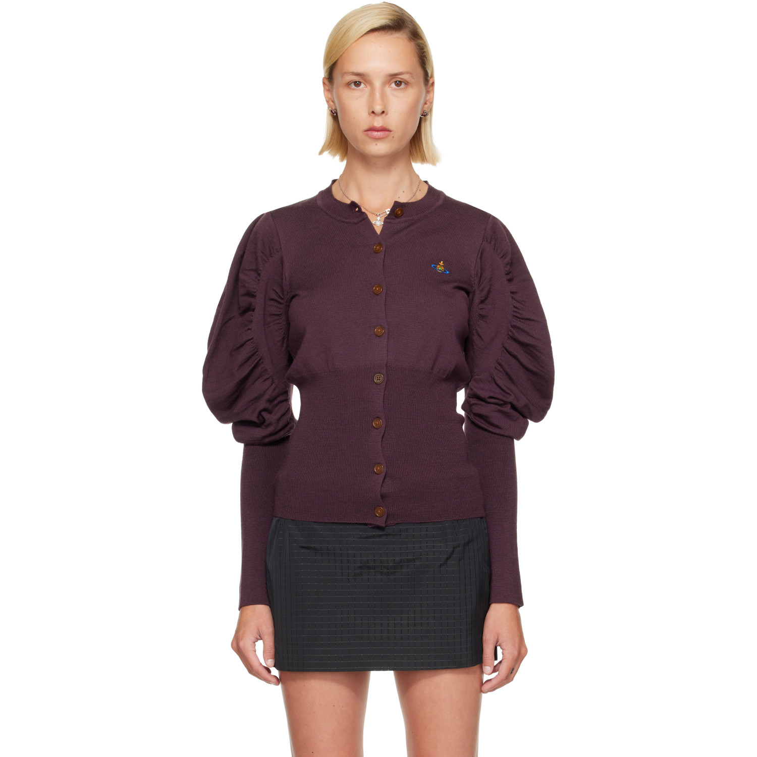 Vivienne Westwood Purple Eli Cardigan