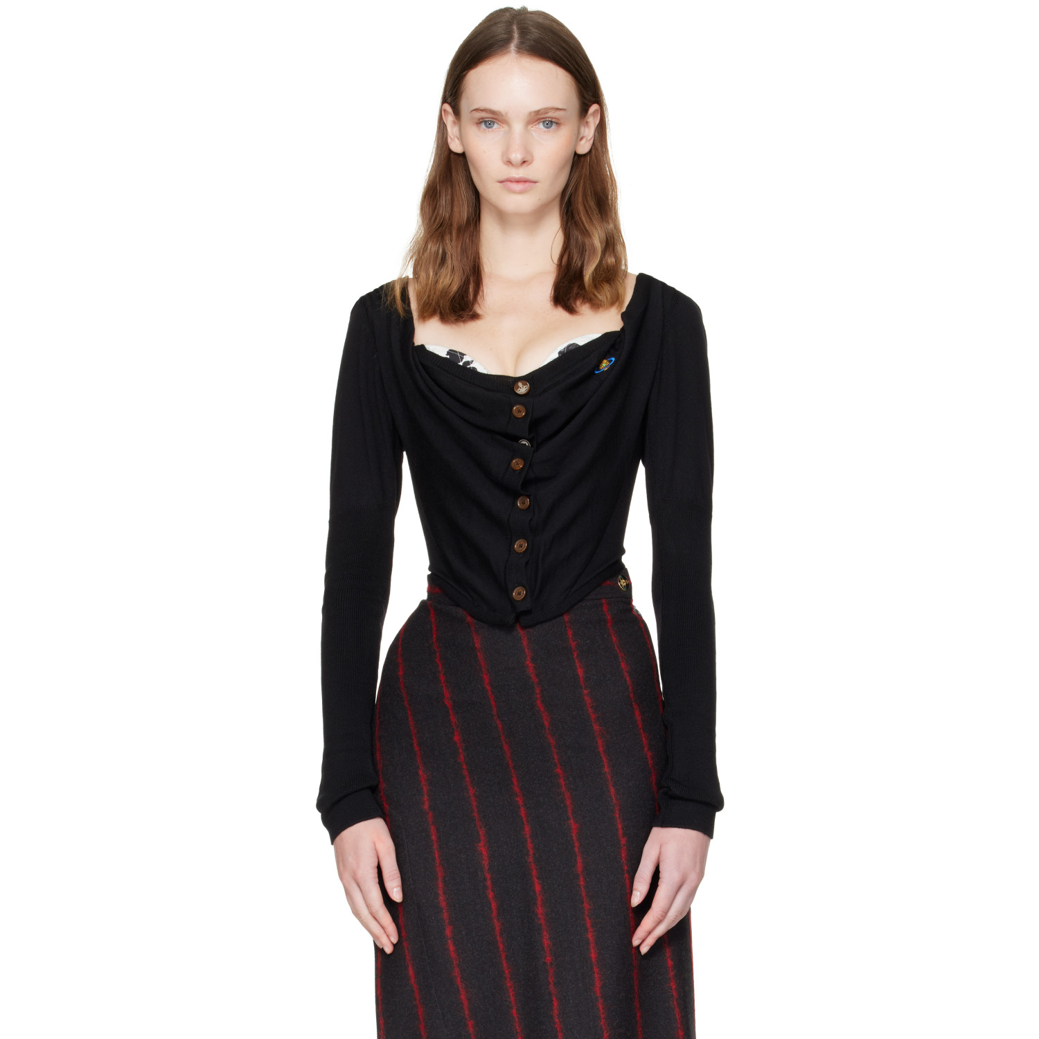 Vivienne Westwood Black Bea Corset Cardigan