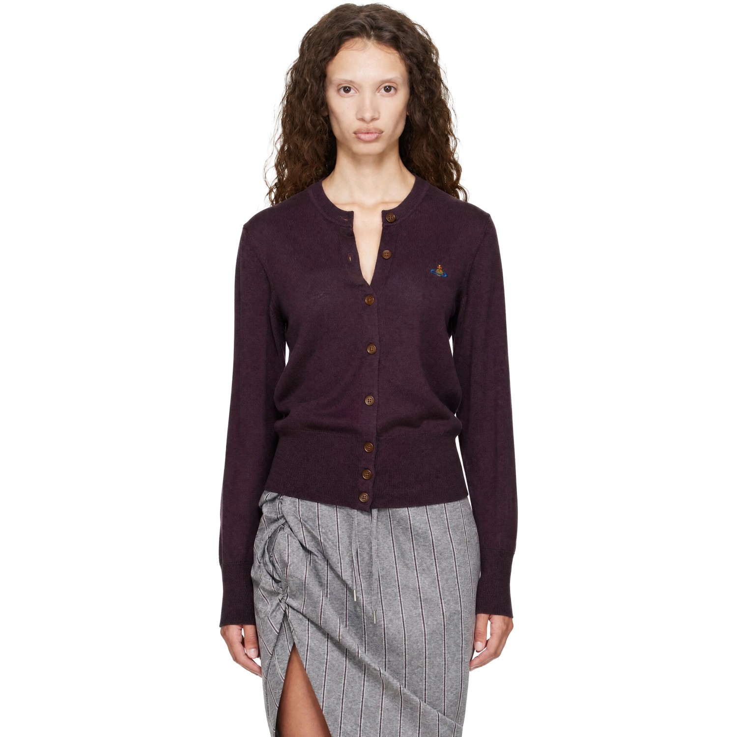 Vivienne Westwood Purple Bea Cardigan