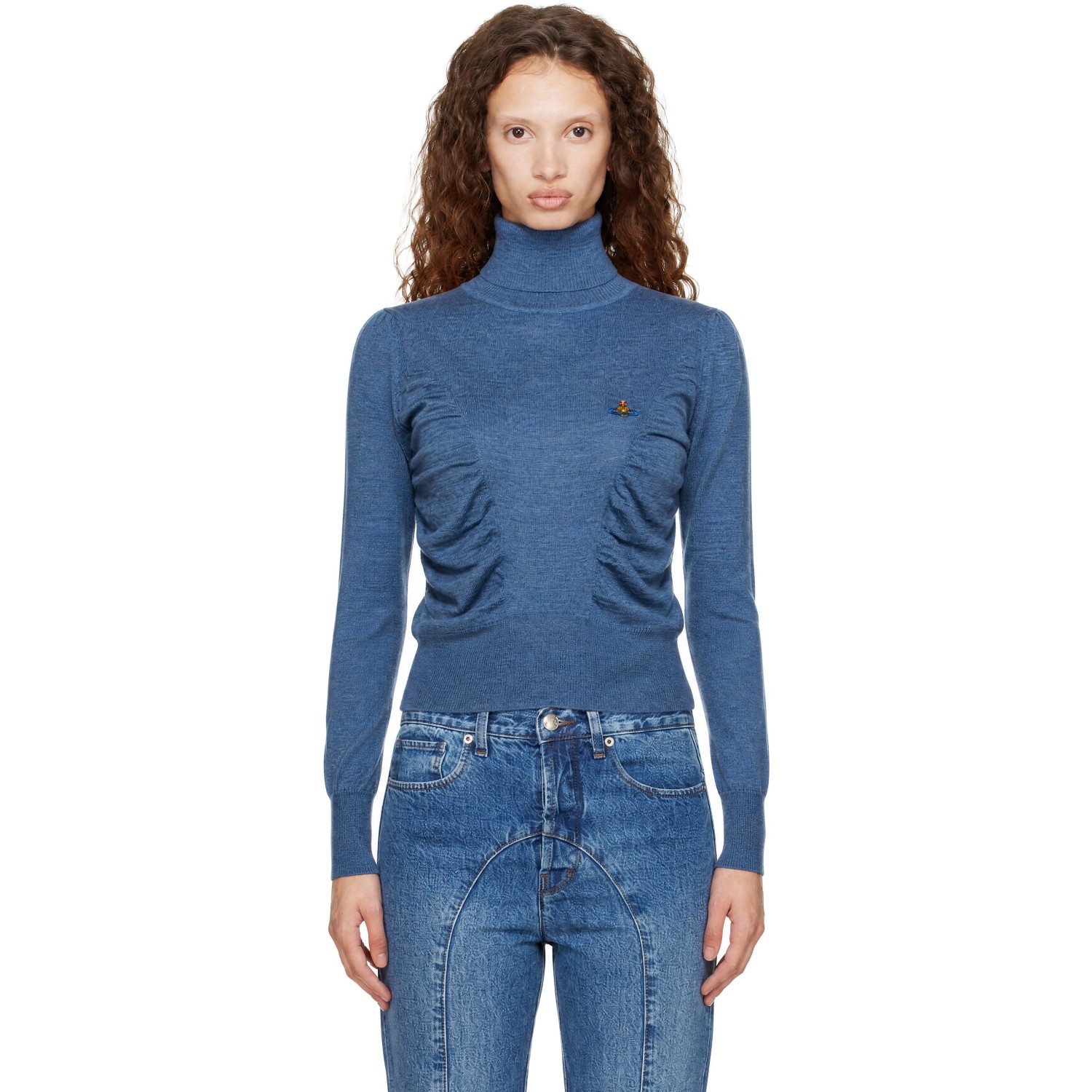 Vivienne Westwood Blue Pamela Turtleneck
