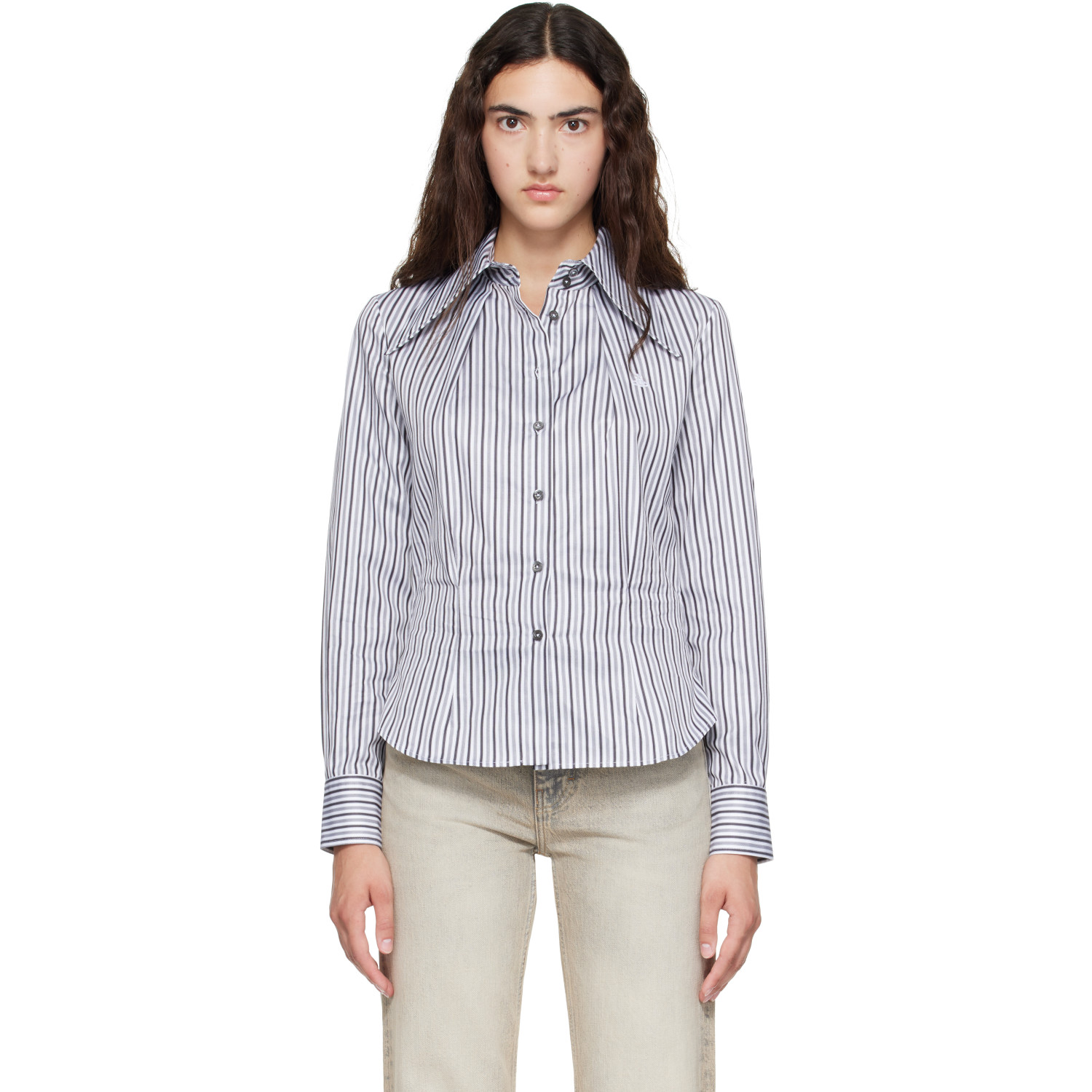 Vivienne Westwood Gray & White Violin Shirt