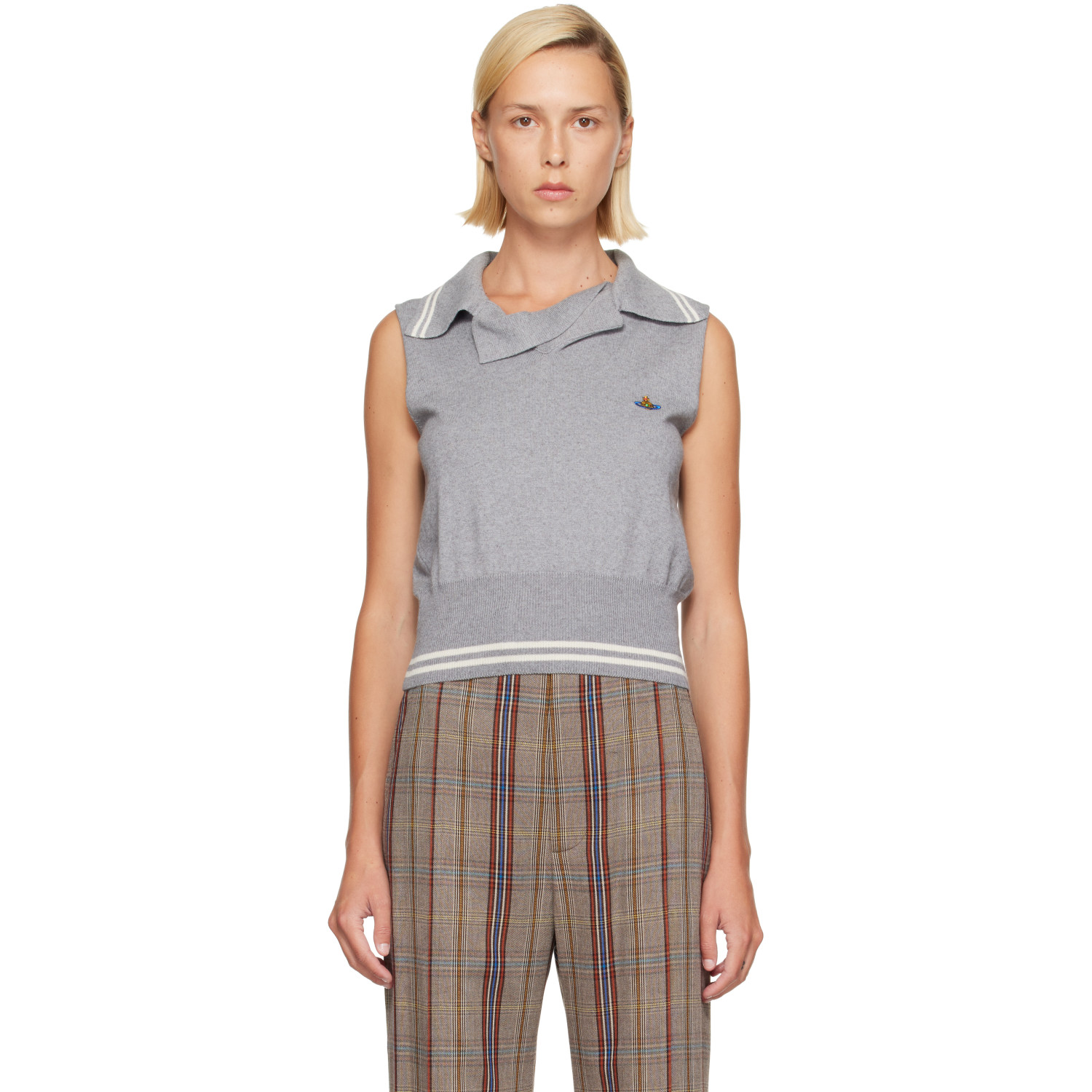 Vivienne Westwood Gray Doubletake Top