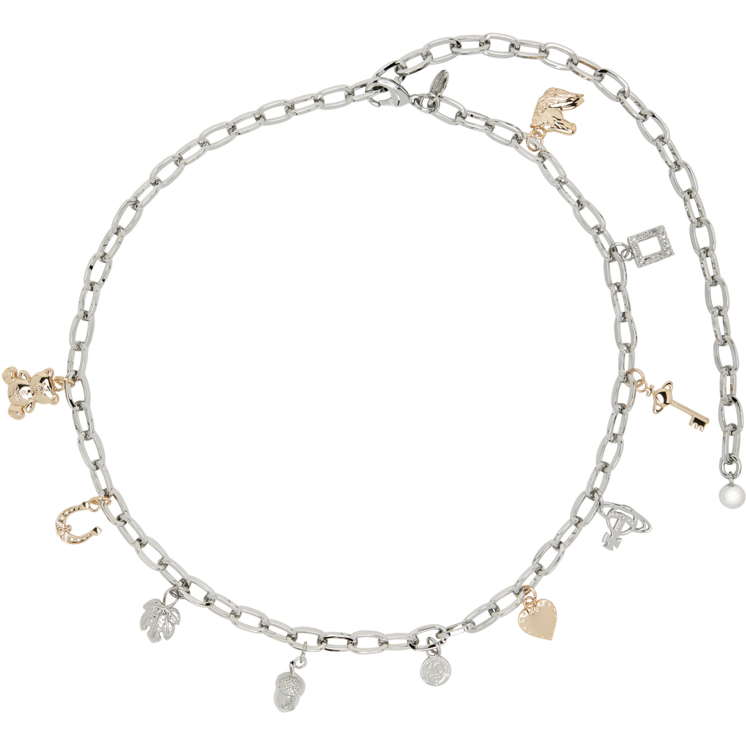 Vivienne Westwood Silver Multi Charm Belt