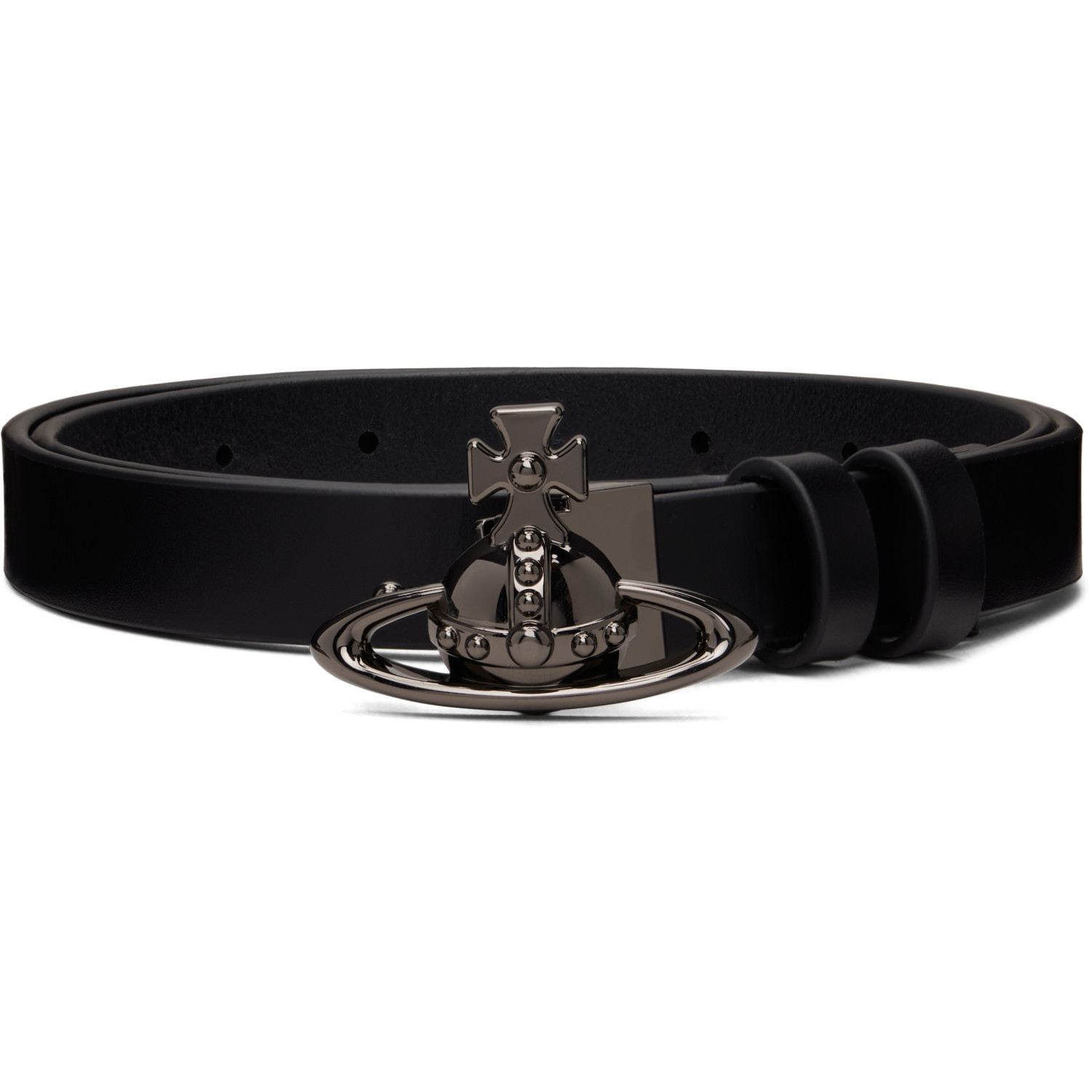 Vivienne Westwood Black Orb Buckle Belt