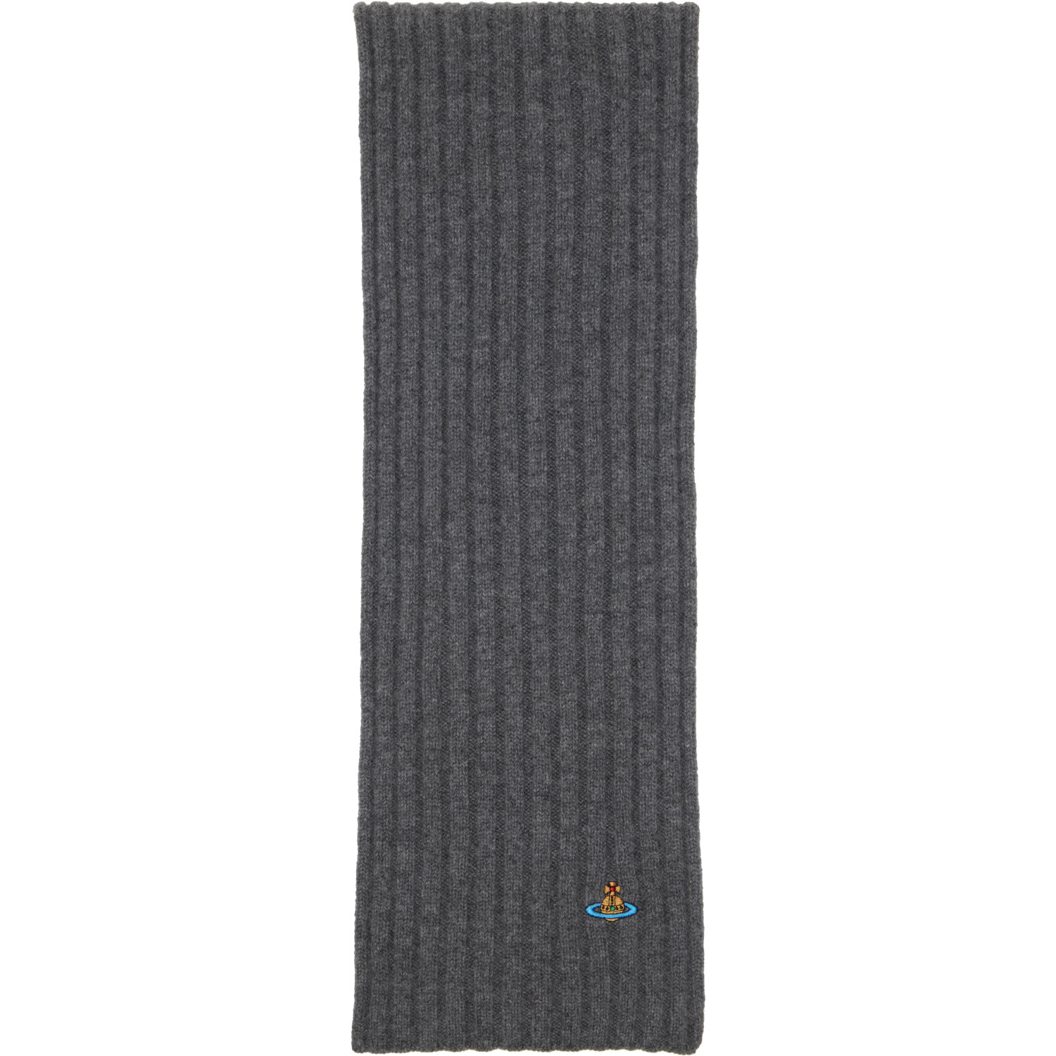 Vivienne Westwood Gray Cashmere Scarf