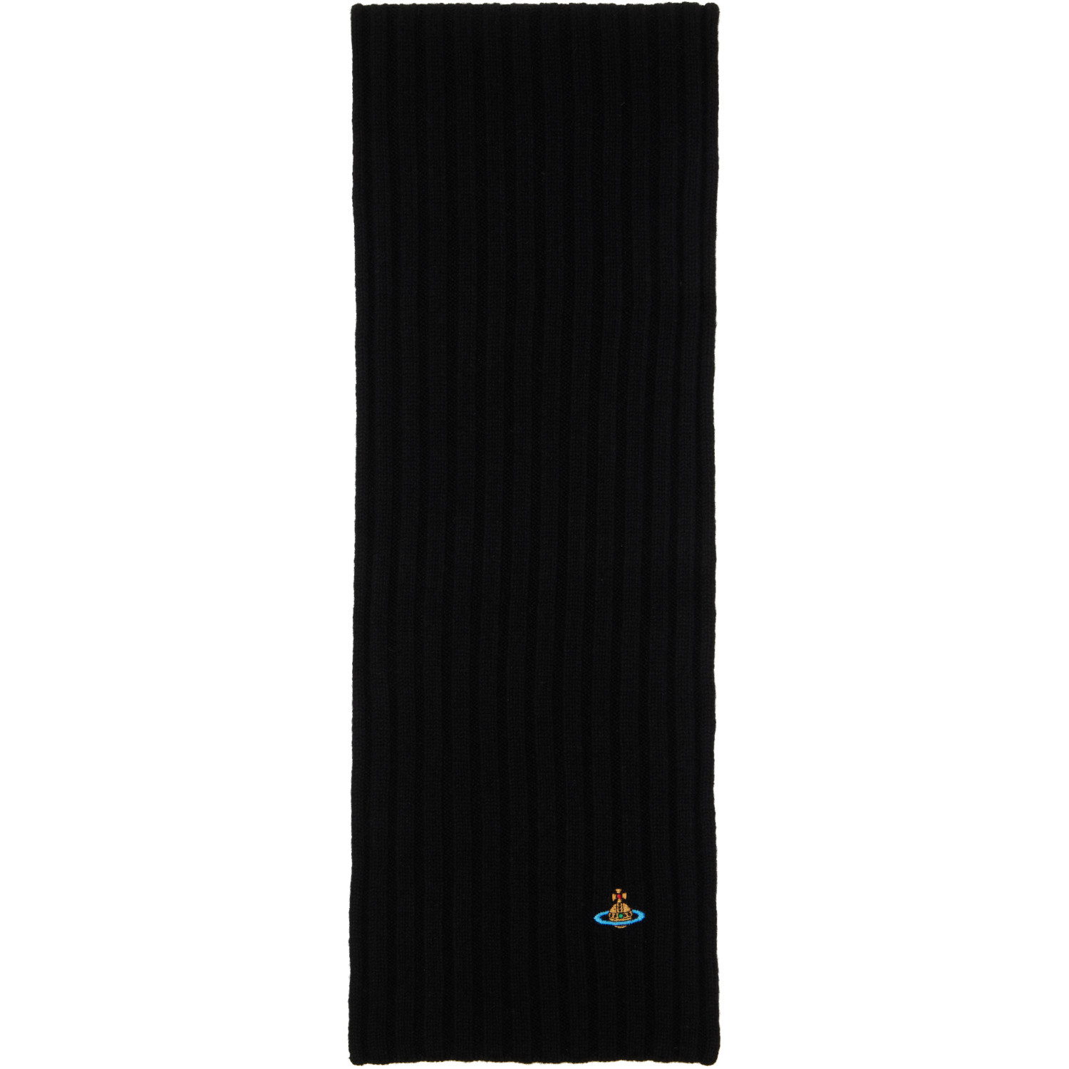 Vivienne Westwood Black Cashmere Scarf
