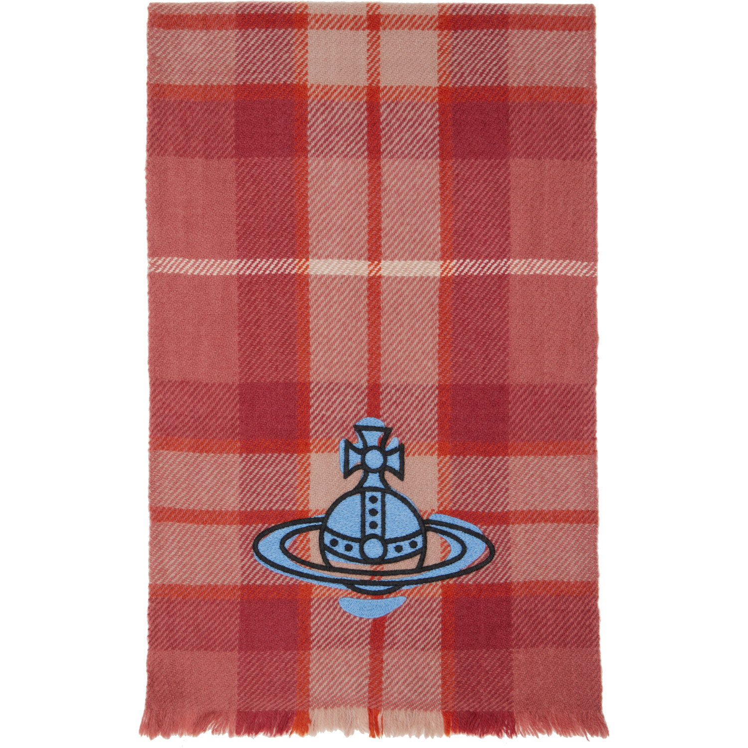 Vivienne Westwood Red Check Scarf