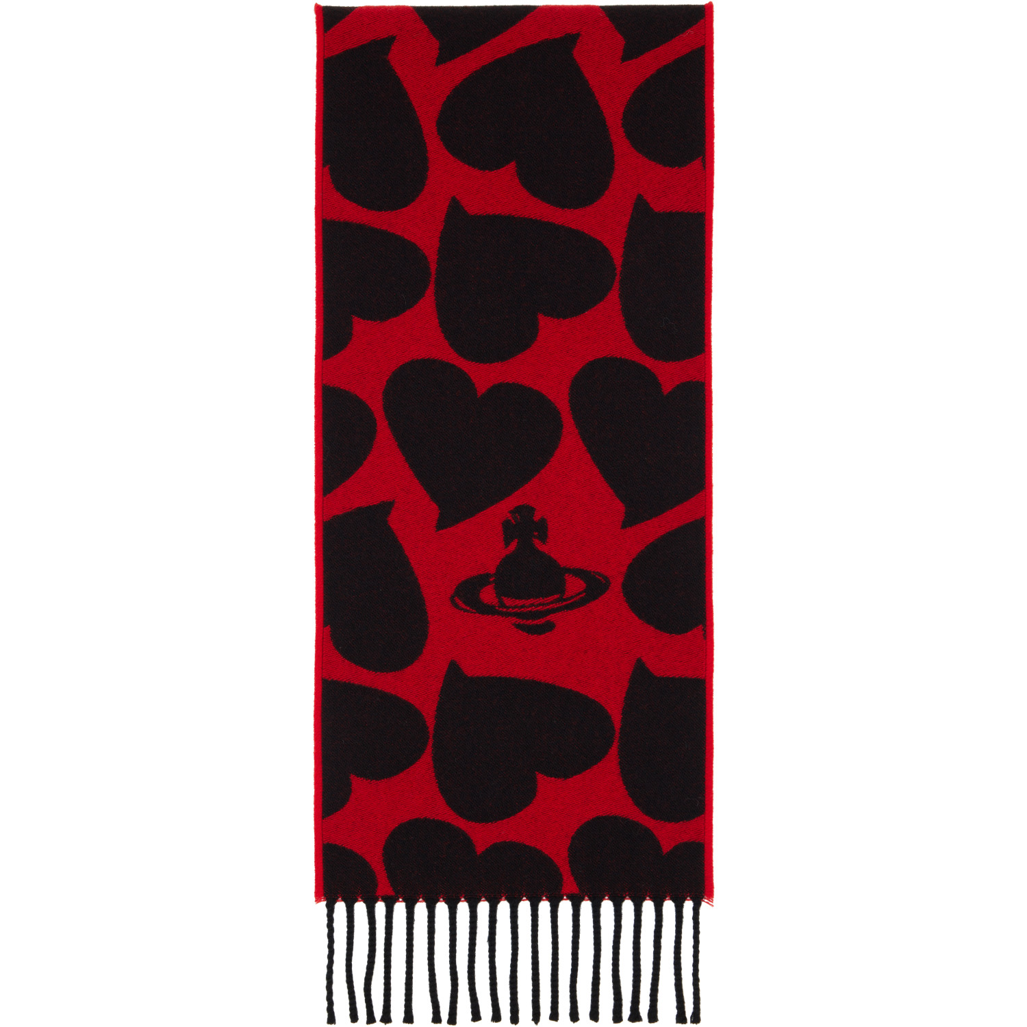 Vivienne Westwood Red Thin Scarf