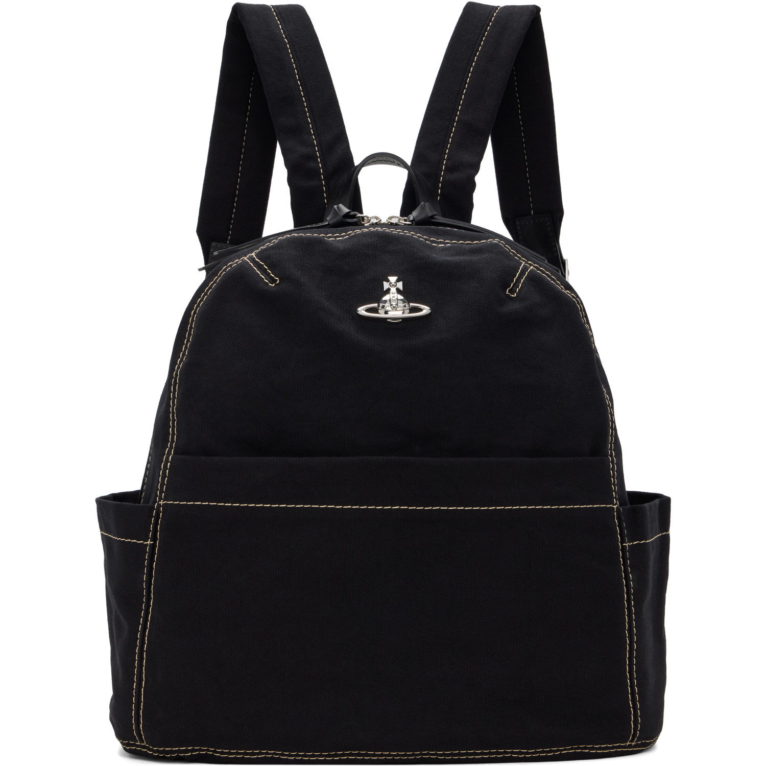 Vivienne Westwood Black George Medium Backpack