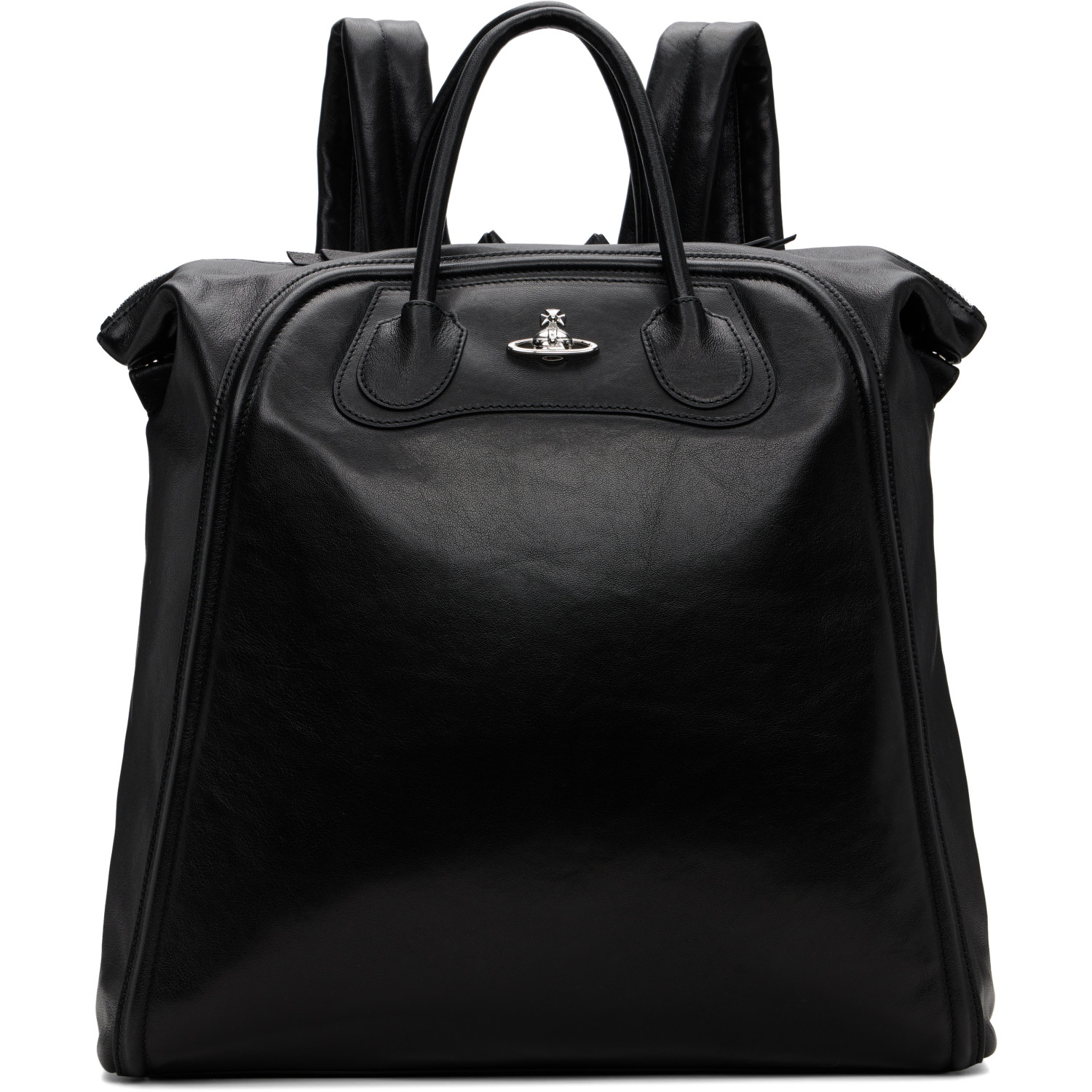 Vivienne Westwood Black Bobby Large Backpack