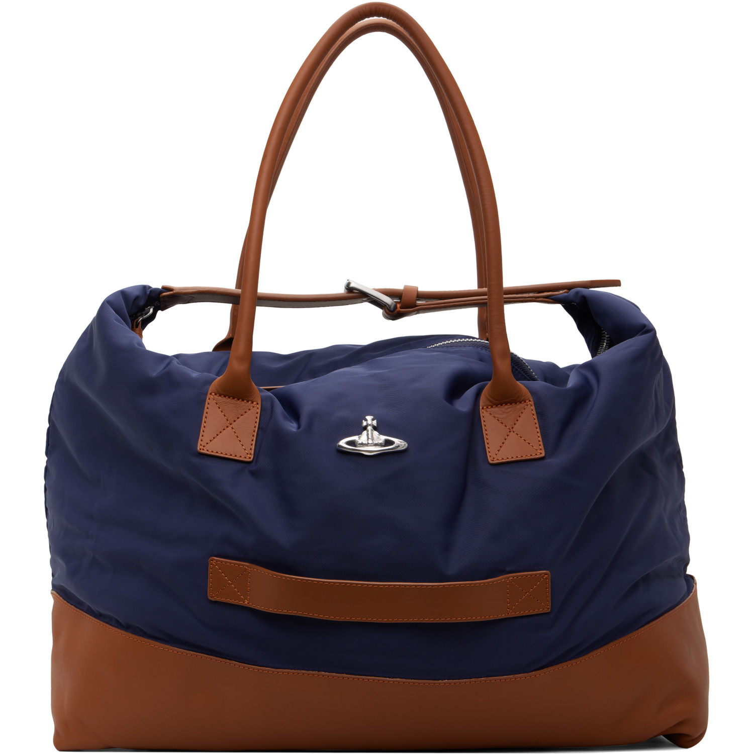 Vivienne Westwood Navy & Brown Sid Weekender Duffle Bag