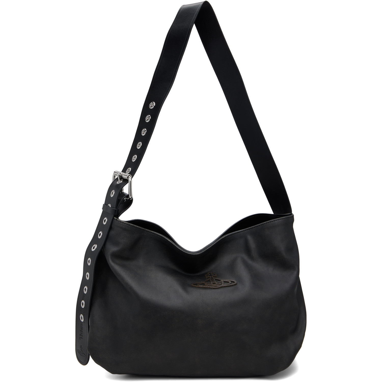 Vivienne Westwood Black Maxime Medium Shoulder Bag