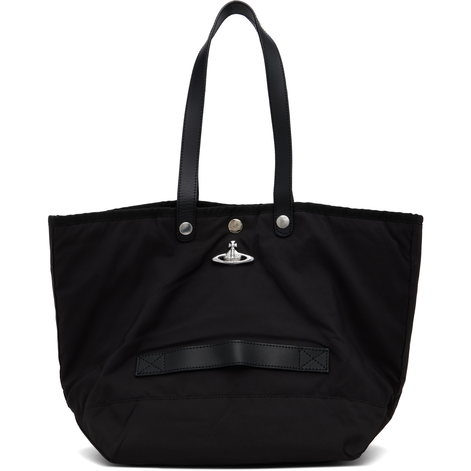 Vivienne Westwood Black Utility Small Shopper Tote