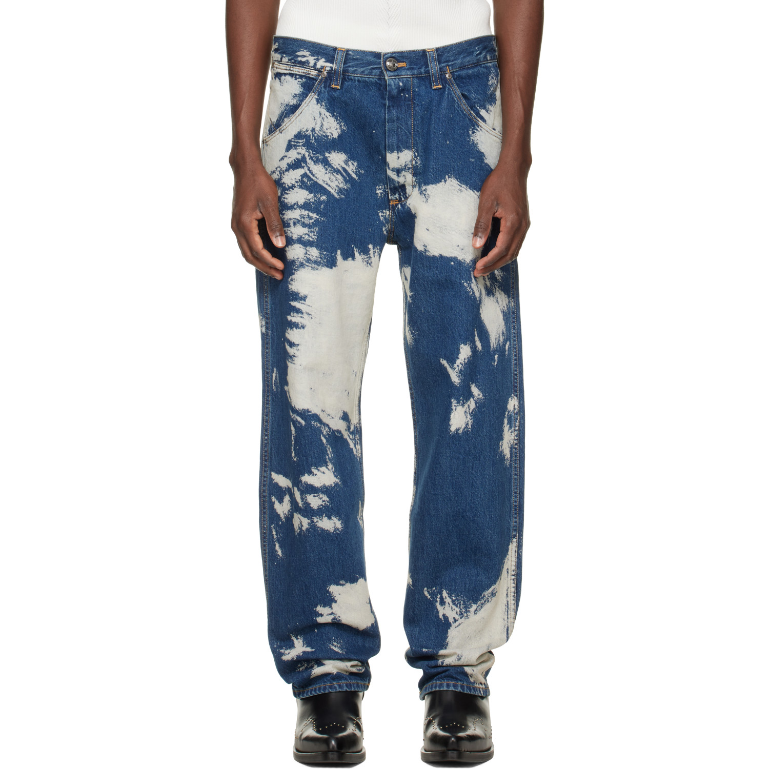 Vivienne Westwood Blue & Beige Ranch Jeans