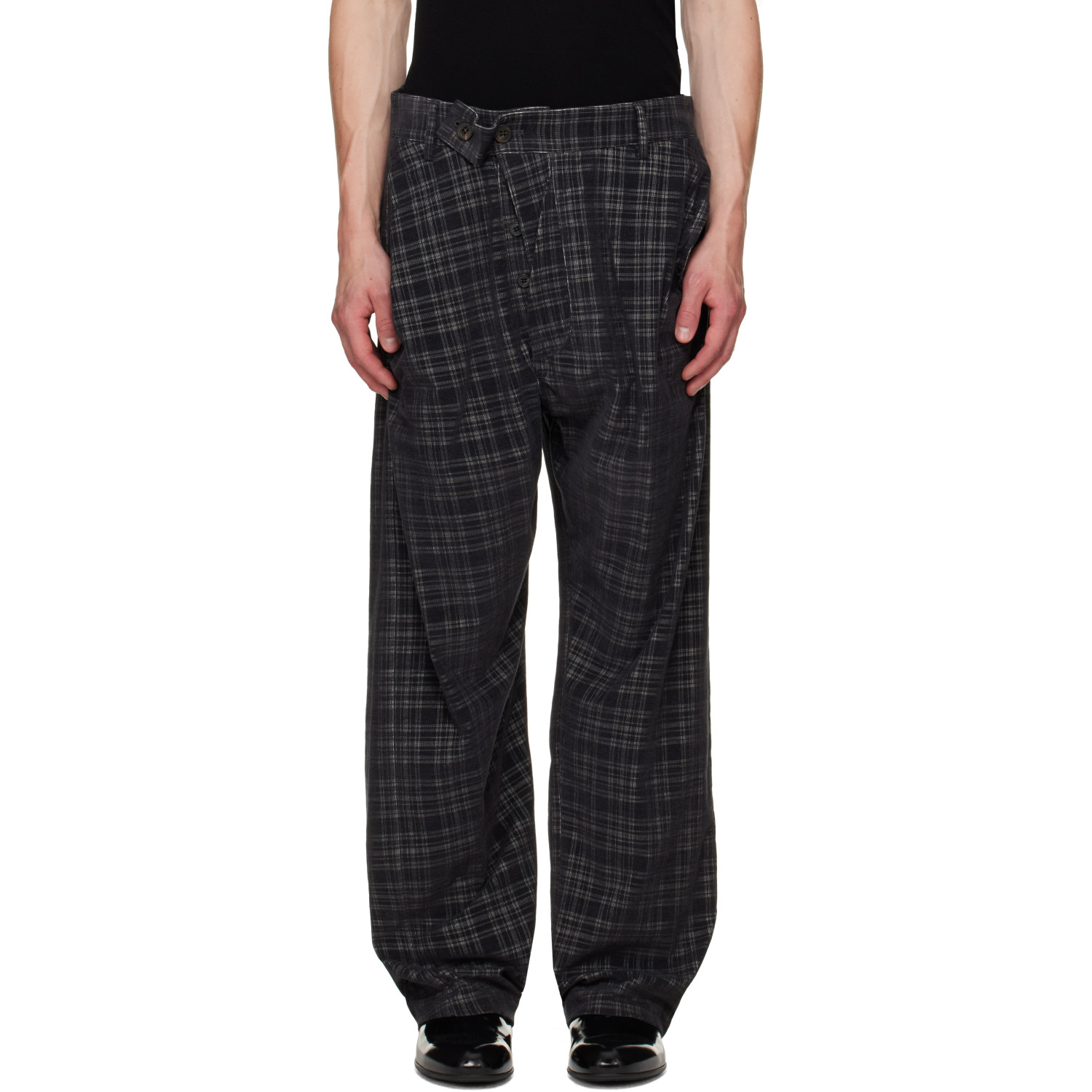 Vivienne Westwood Gray Straight Drunken Trousers