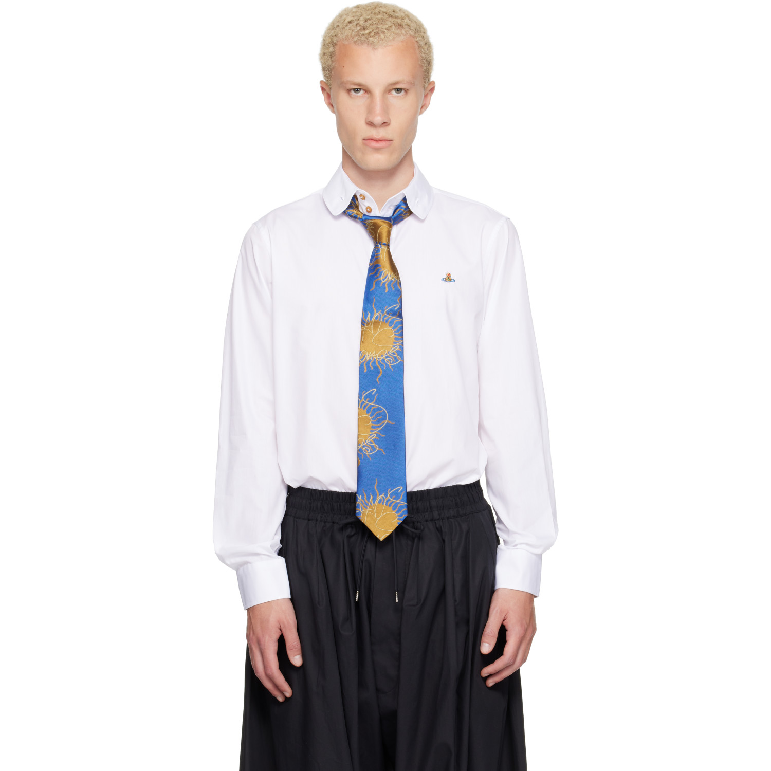 Vivienne Westwood White Two Button Krall Shirt