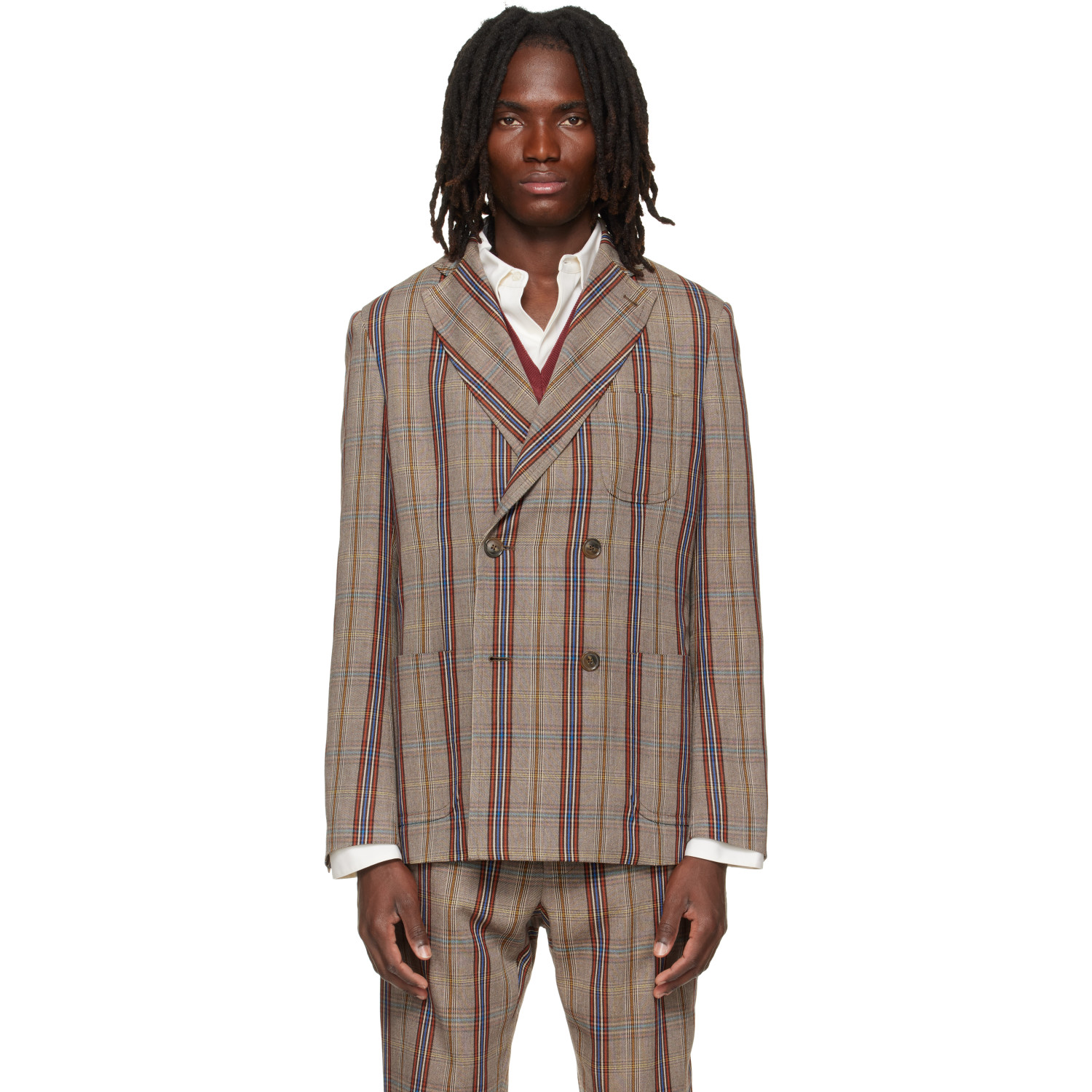 Vivienne Westwood Beige Double Breasted Cruise Blazer