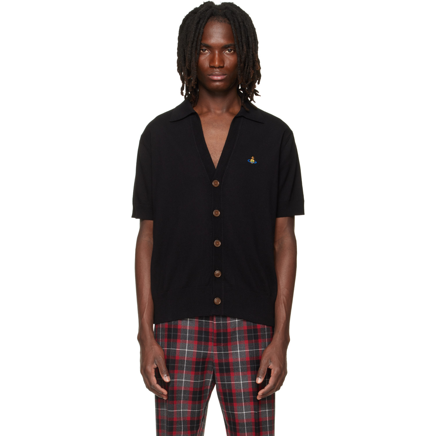 Vivienne Westwood Black Polo Cardigan