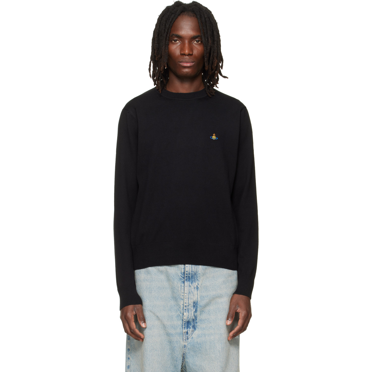 Vivienne Westwood Black Alex Round Neck Sweater