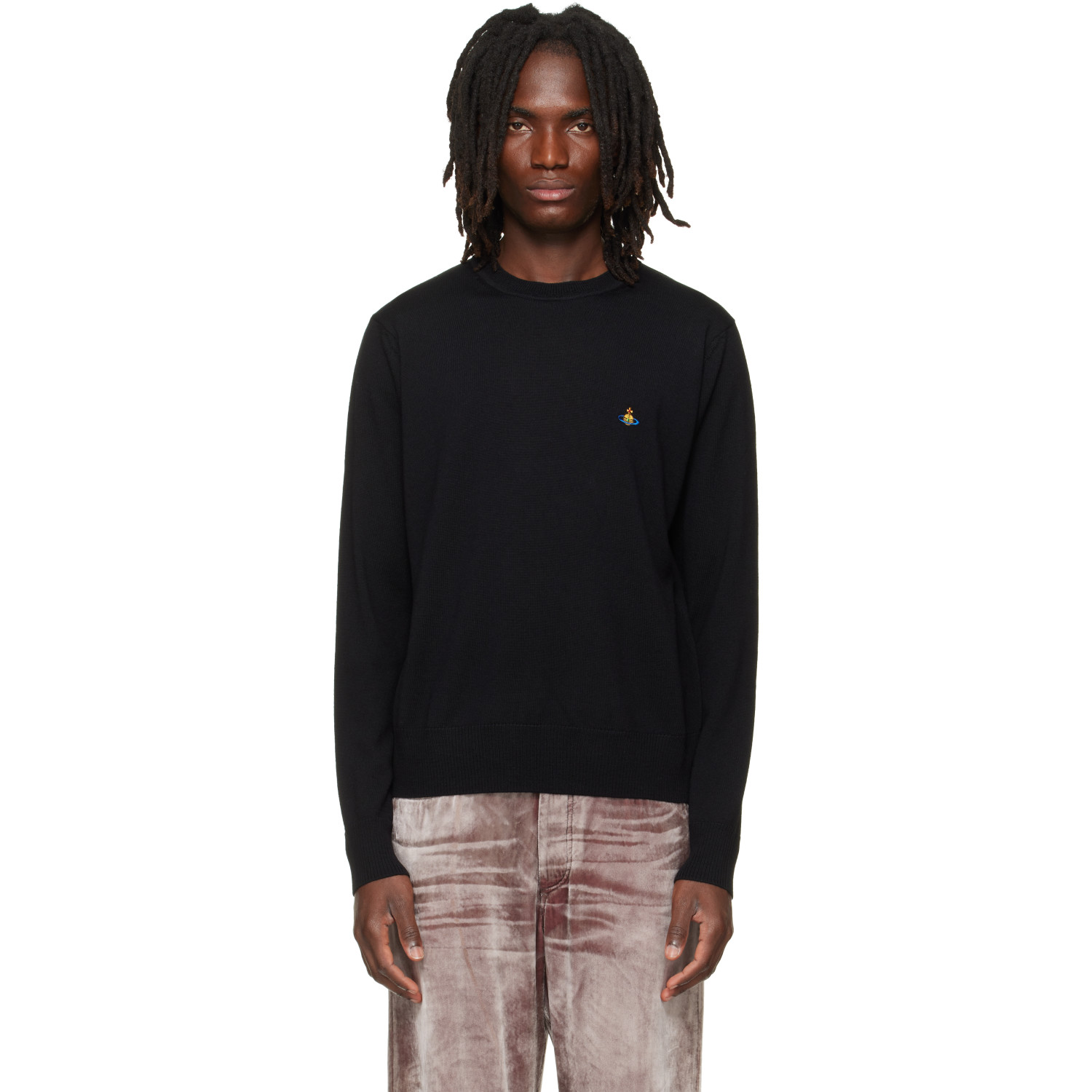Vivienne Westwood Black Alex Round Neck Sweater