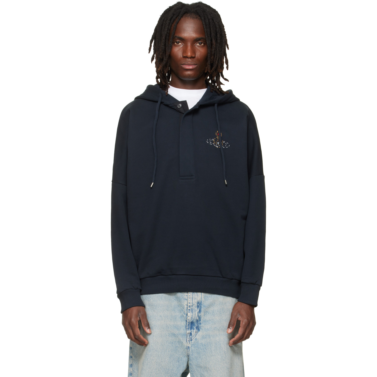 Vivienne Westwood Navy Batwing Hoodie