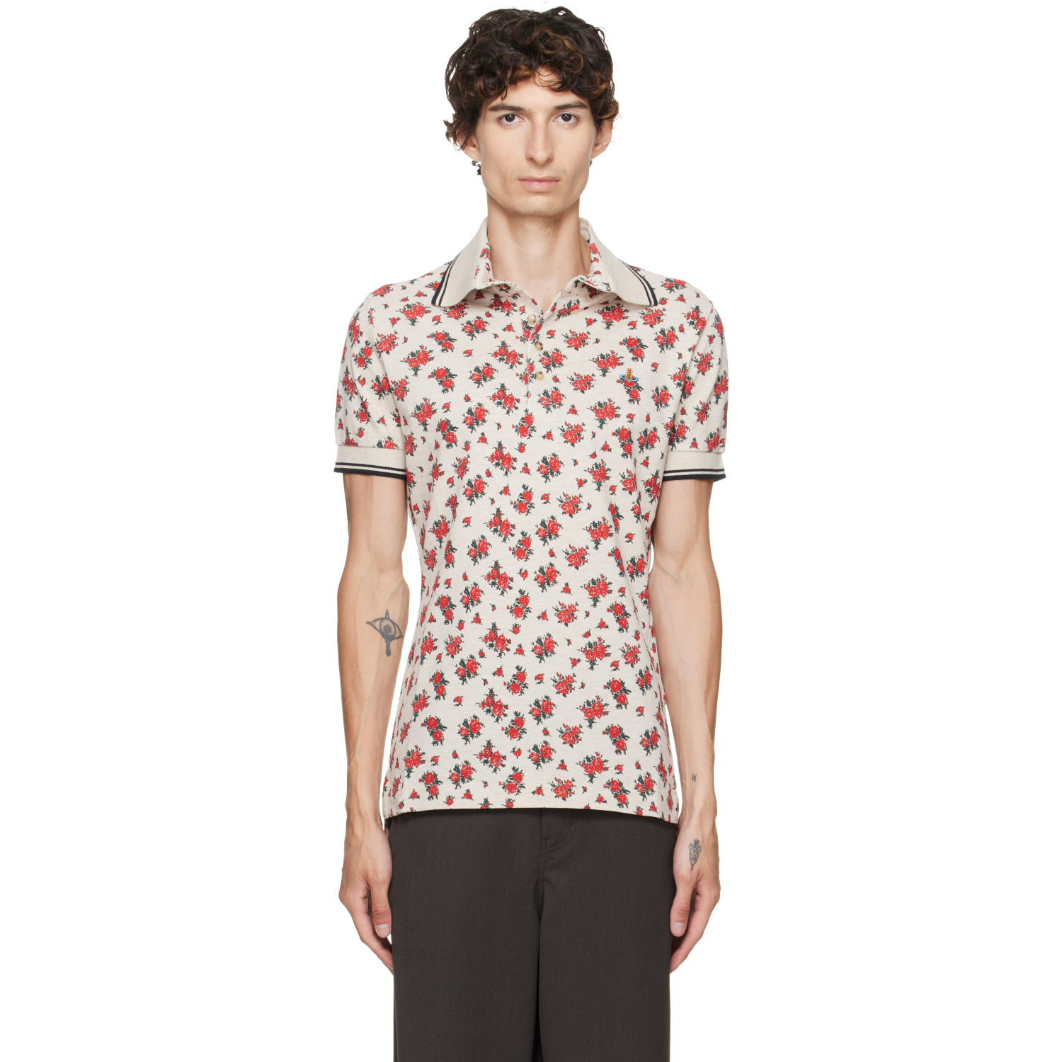Vivienne Westwood Beige Two Button Polo
