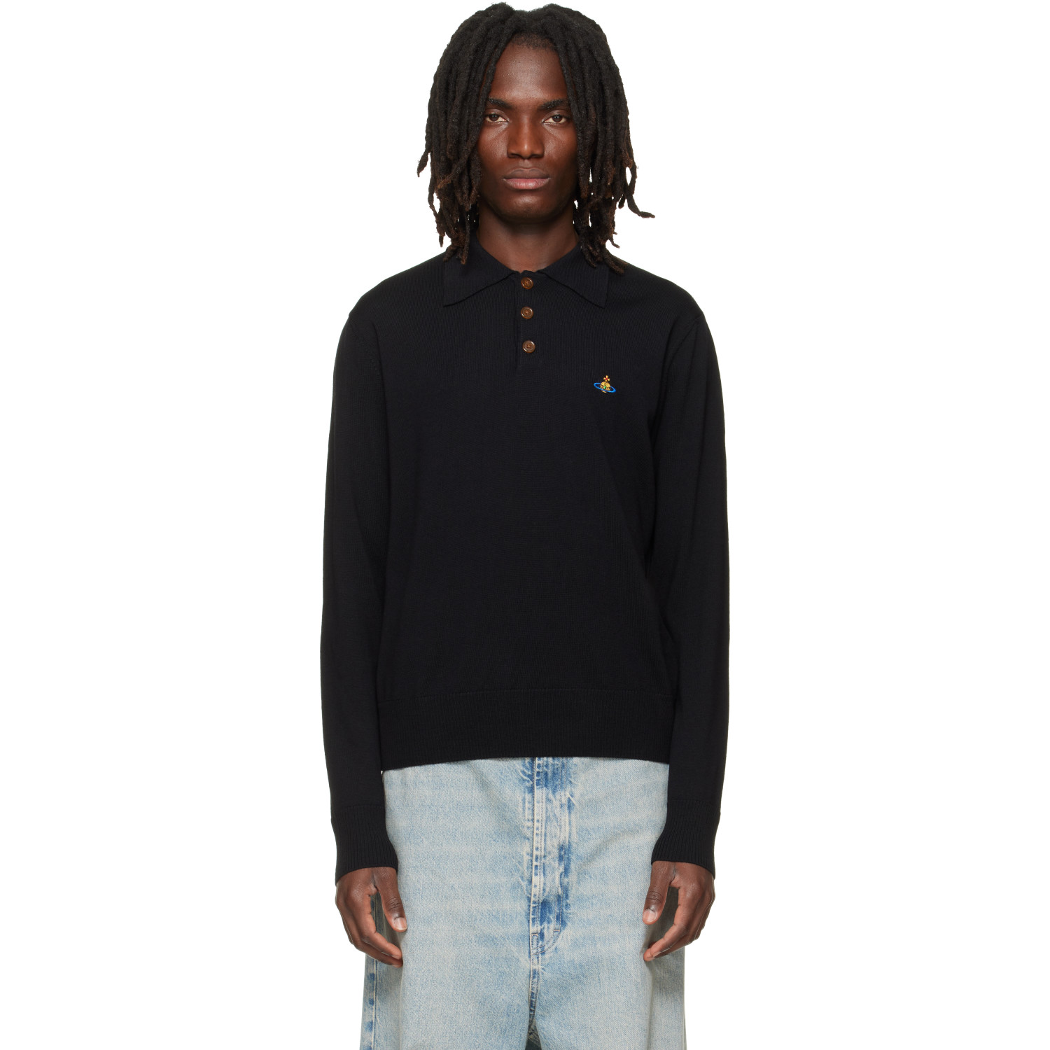 Vivienne Westwood Black Mark L/S Polo