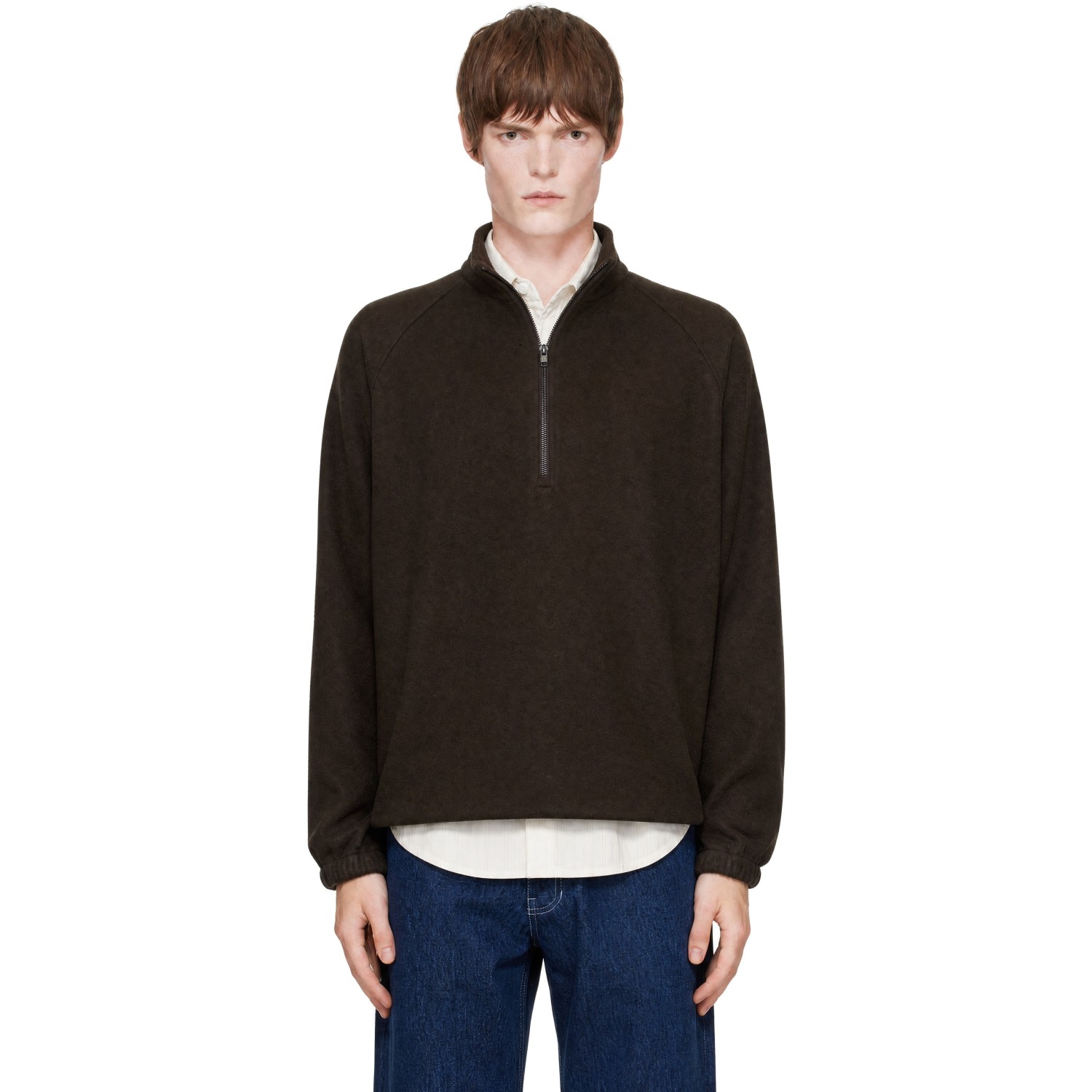 colbo Brown Half Zip Sweater