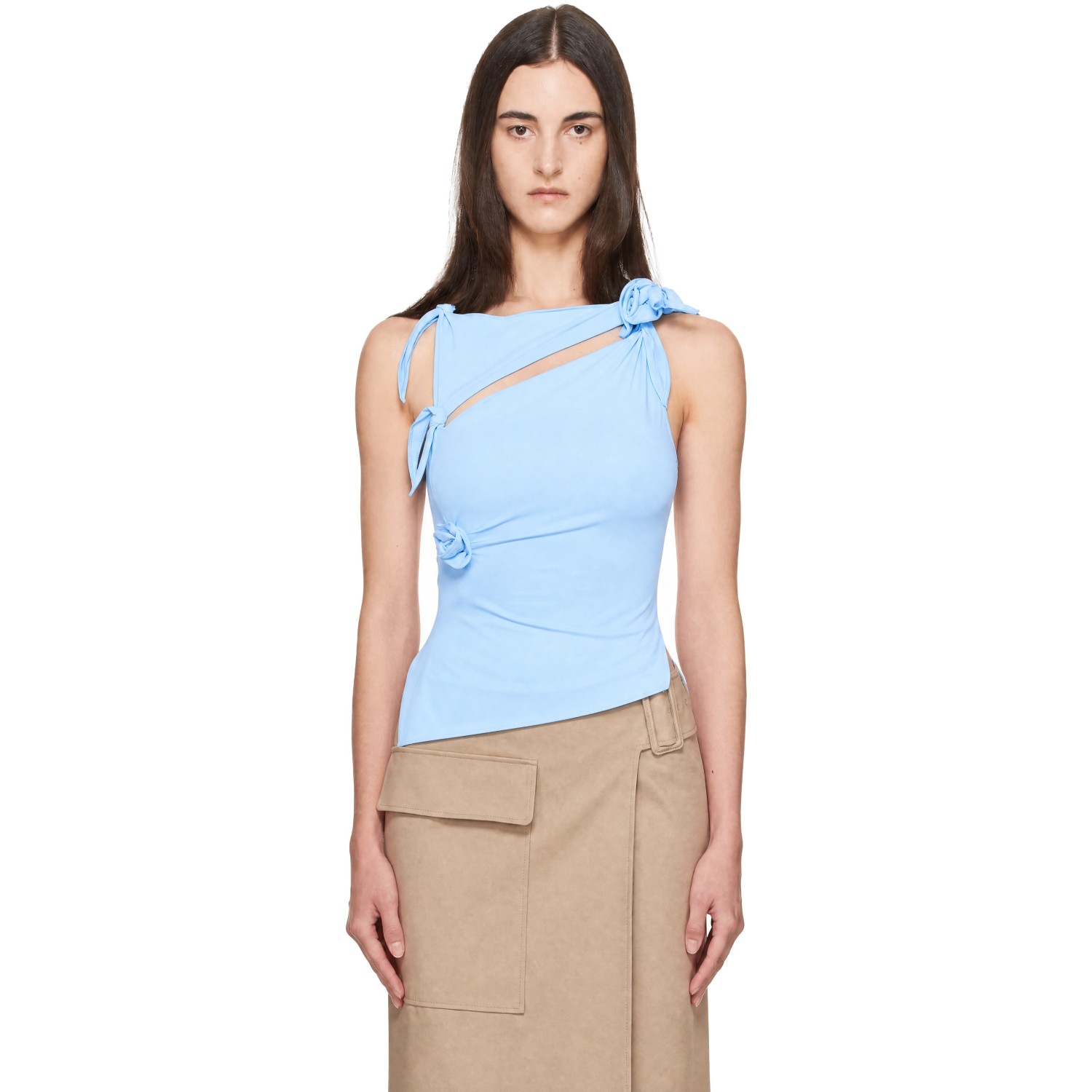 Coperni Blue Flower Top
