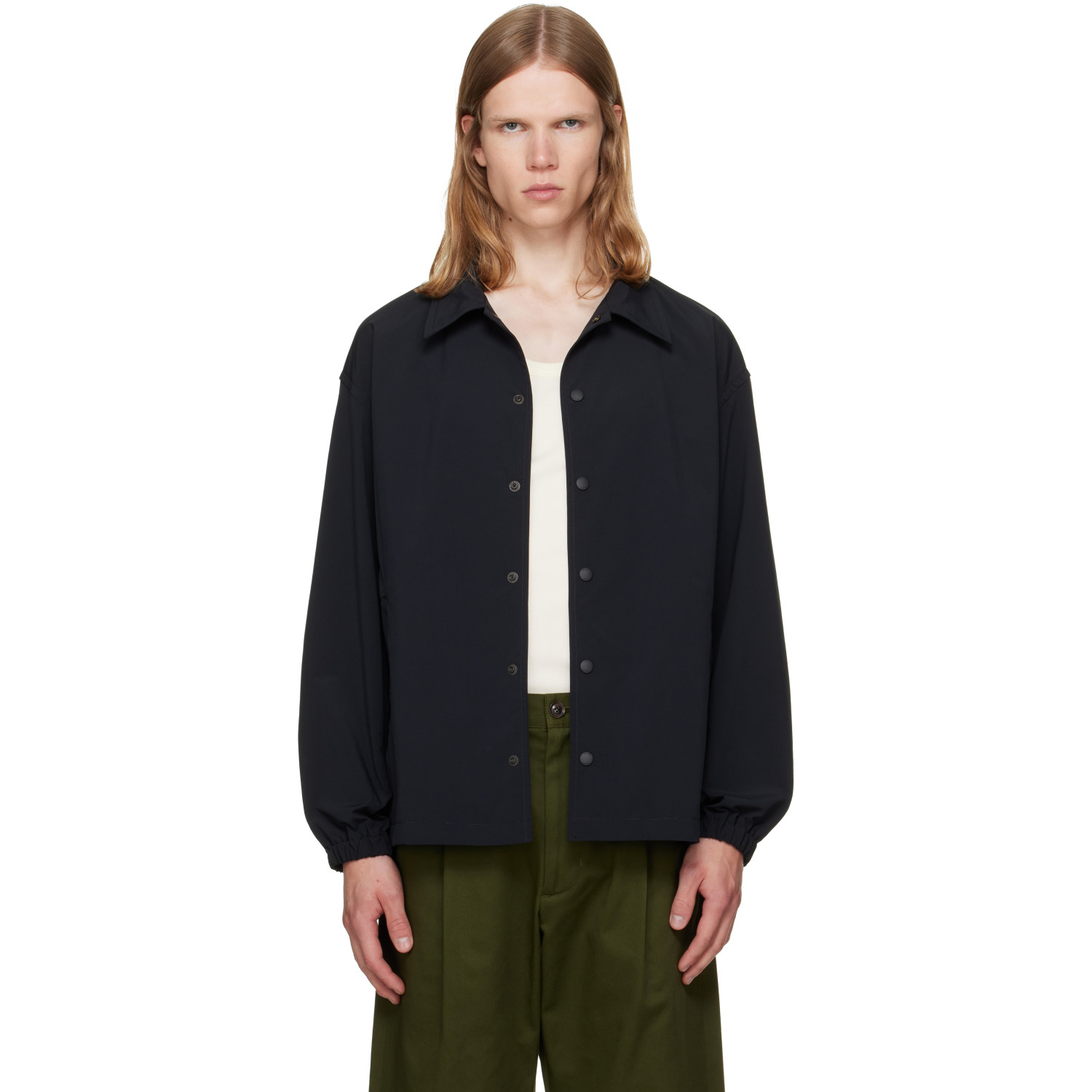 vowels Black Coach Jacket