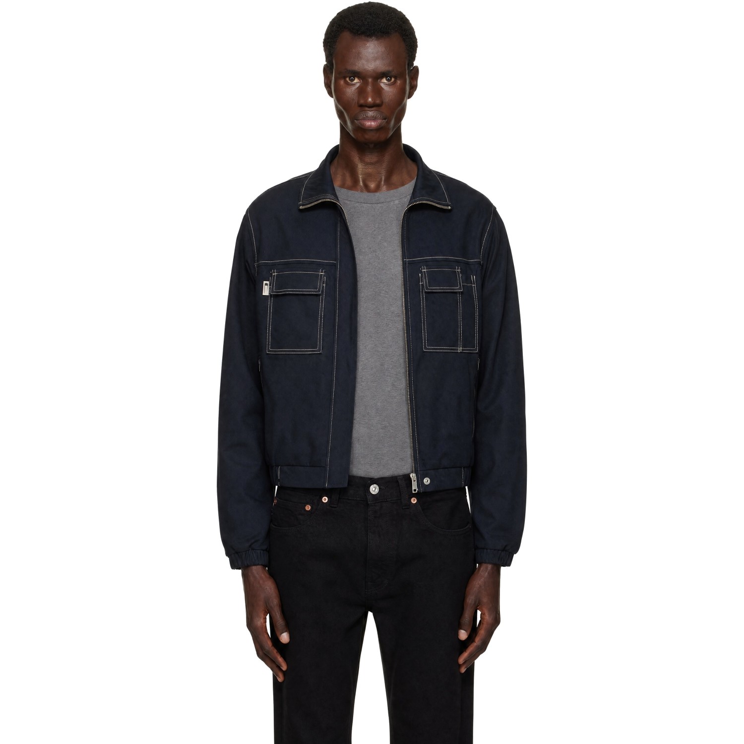 CARRER Navy Barrau Fleece Jacket