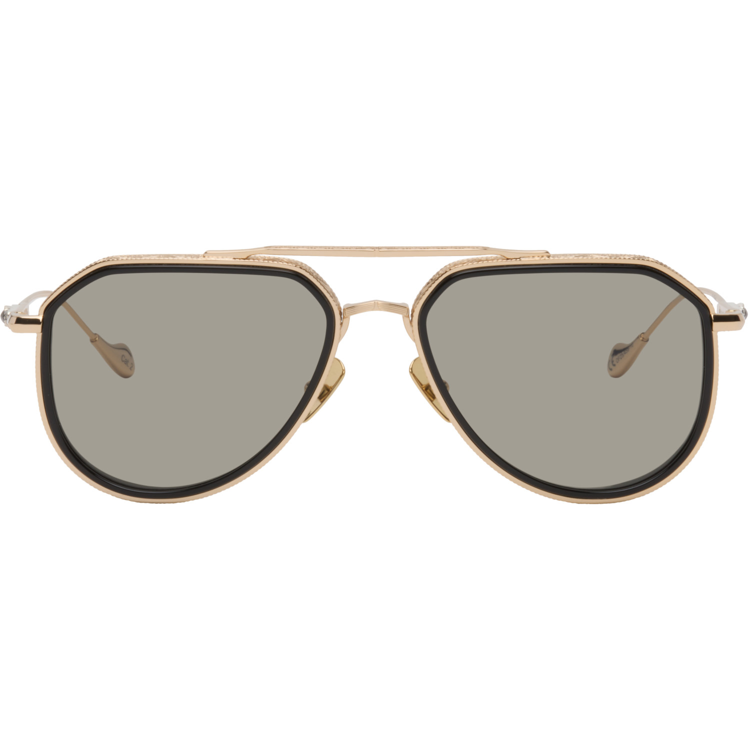 Cutler and Gross Gold The Great Frog Edition Triumph Aviator Sunglasses