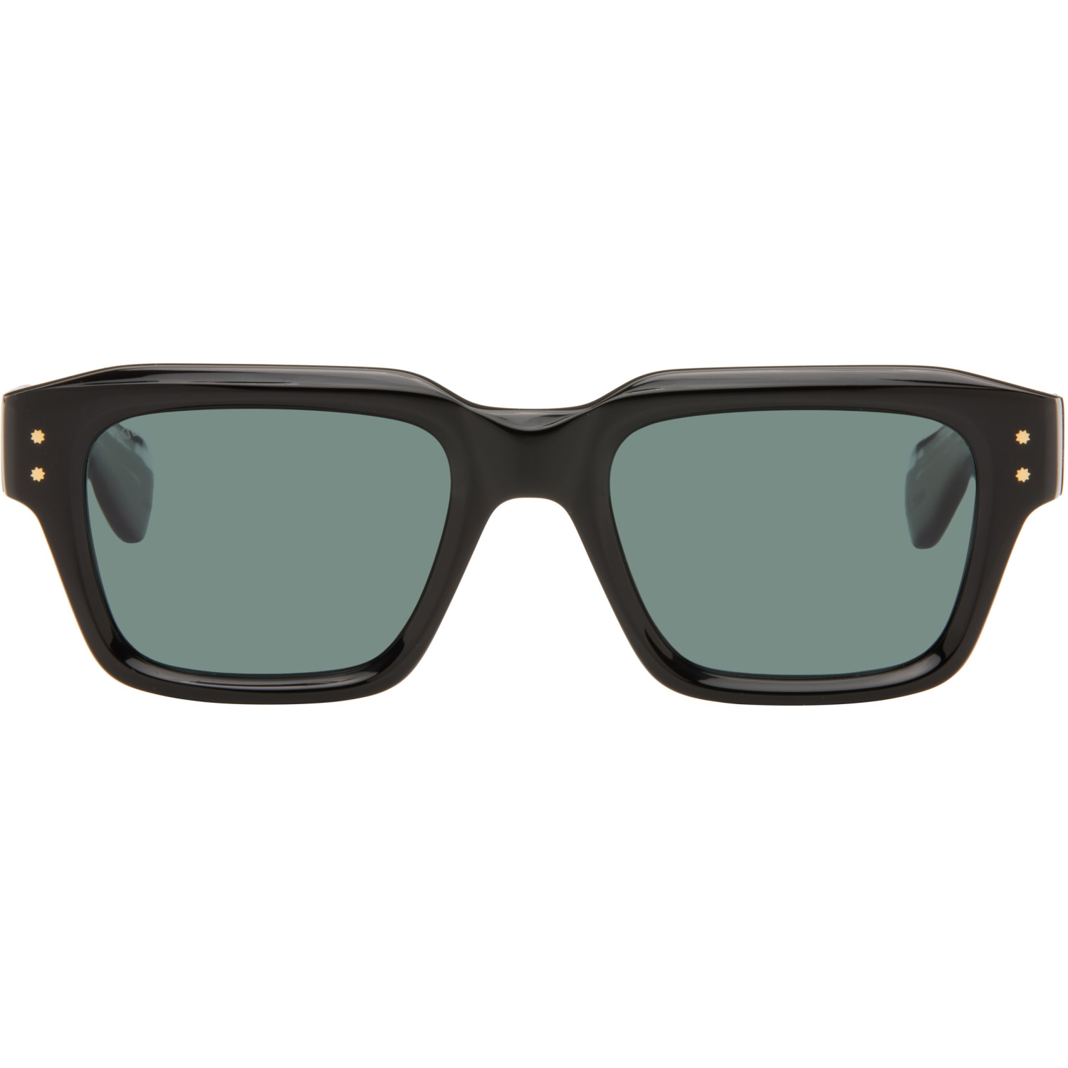 Cutler and Gross Black 1432 Square Polarised Sunglasses