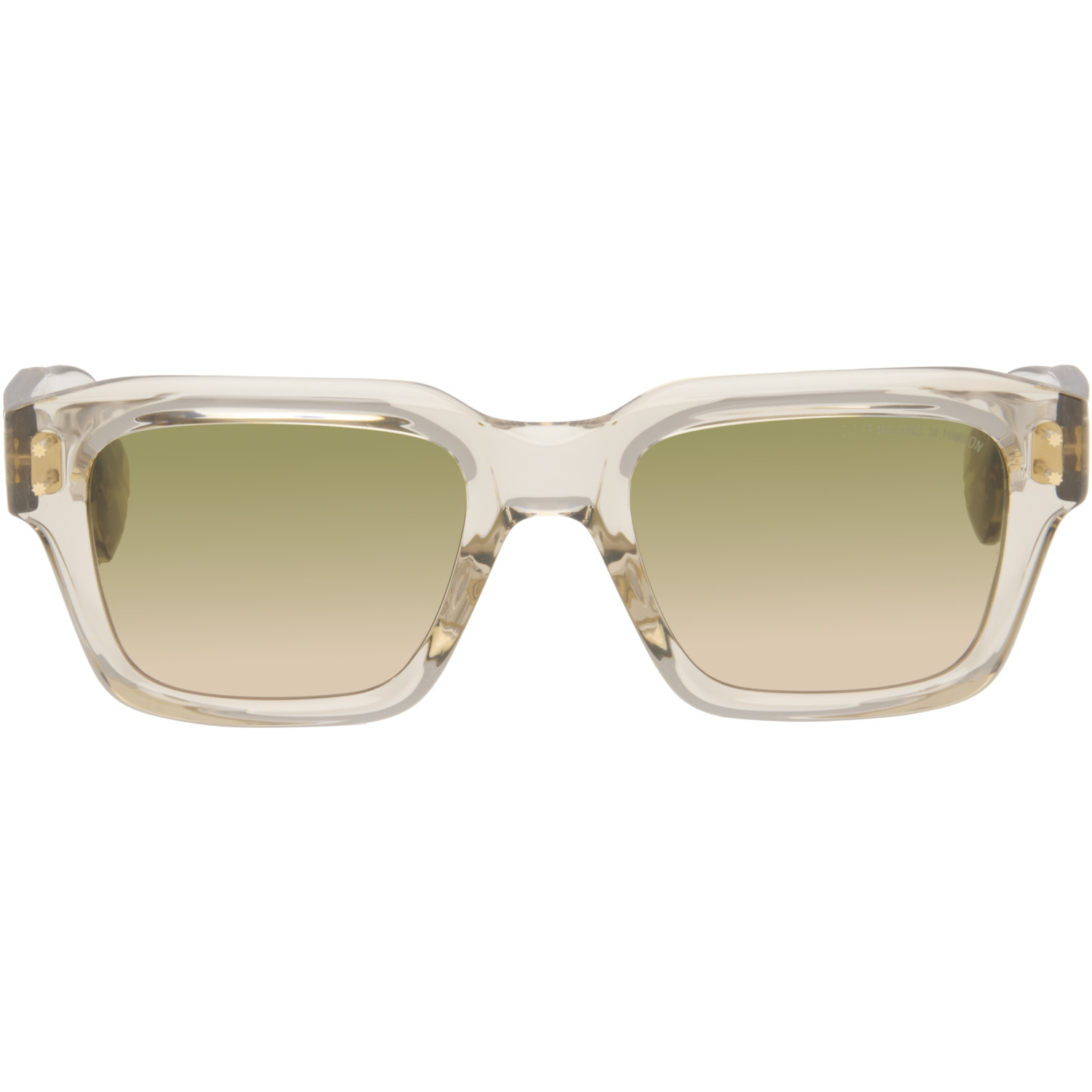 Cutler and Gross Beige 1432 Square Sunglasses