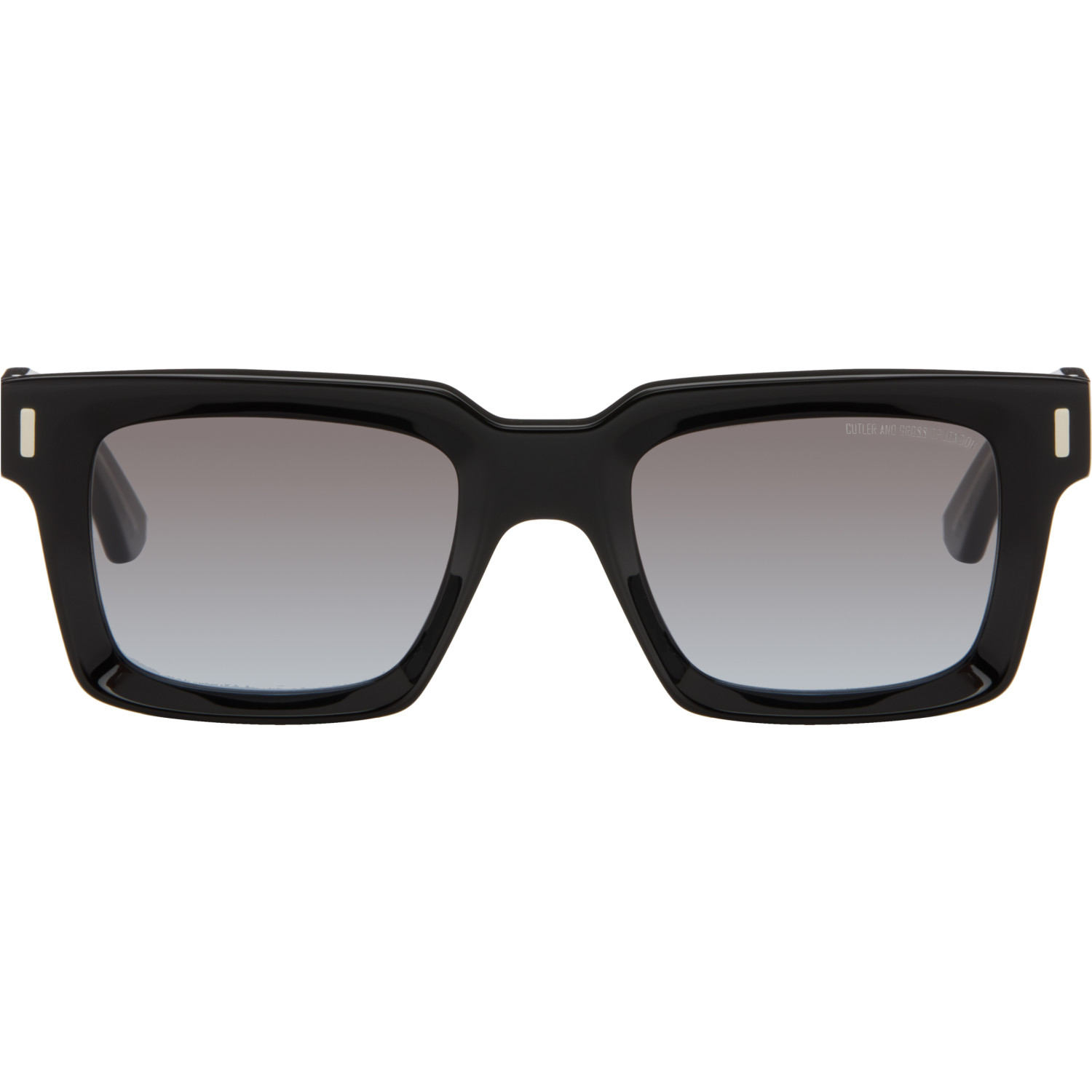Cutler and Gross Black 1386 Square Sunglasses