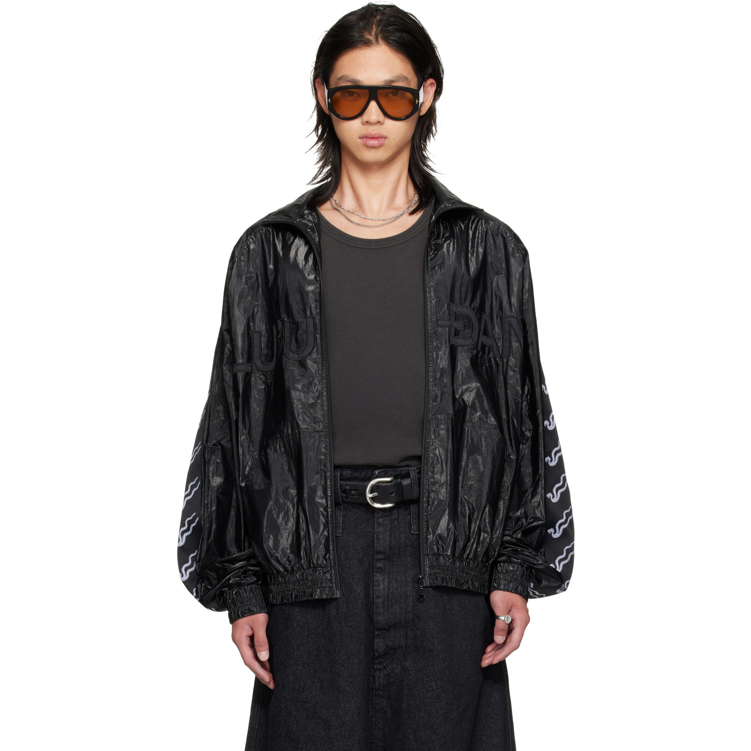 LU'U DAN Black LD Windbreaker Jacket