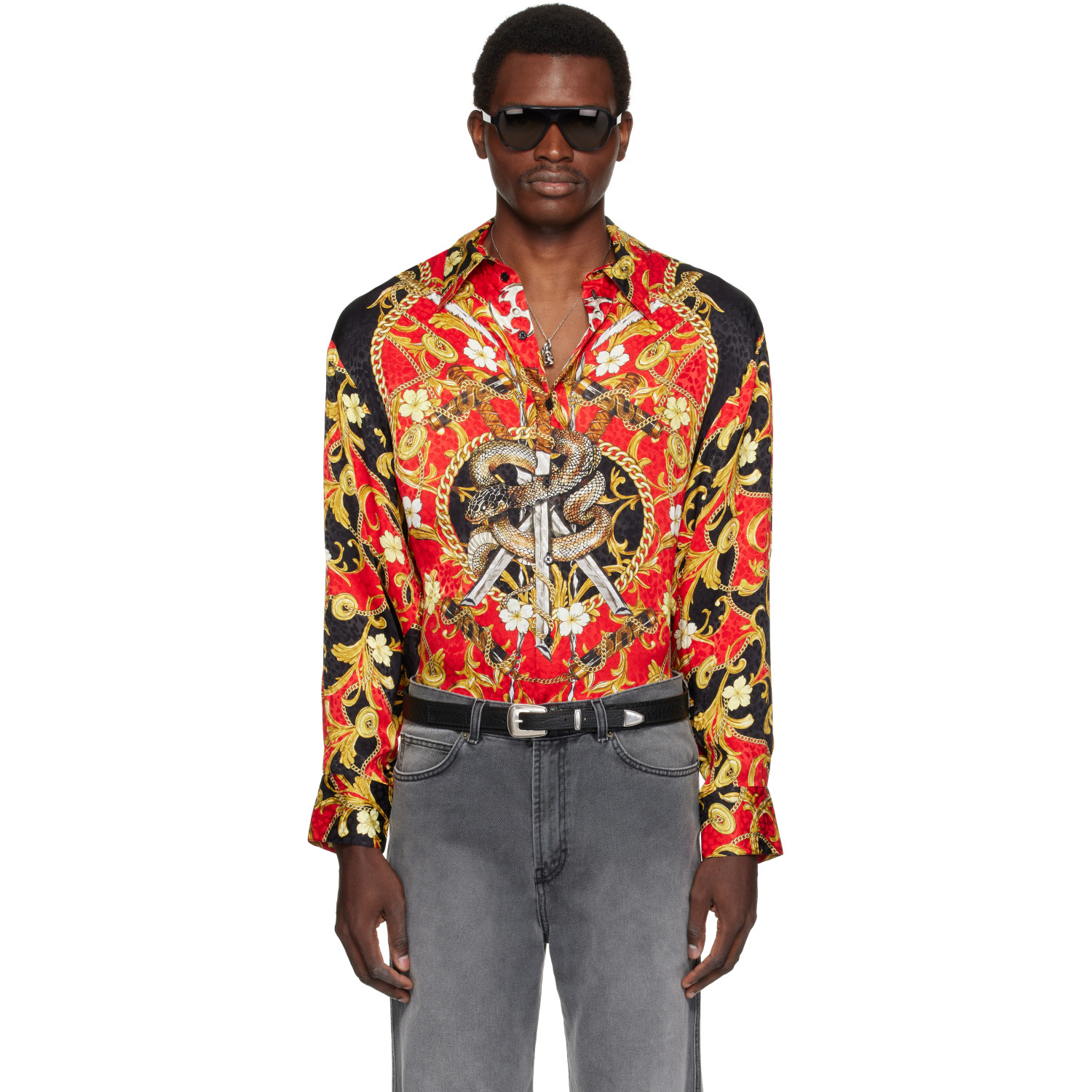LU'U DAN Red Slim Fit Shirt