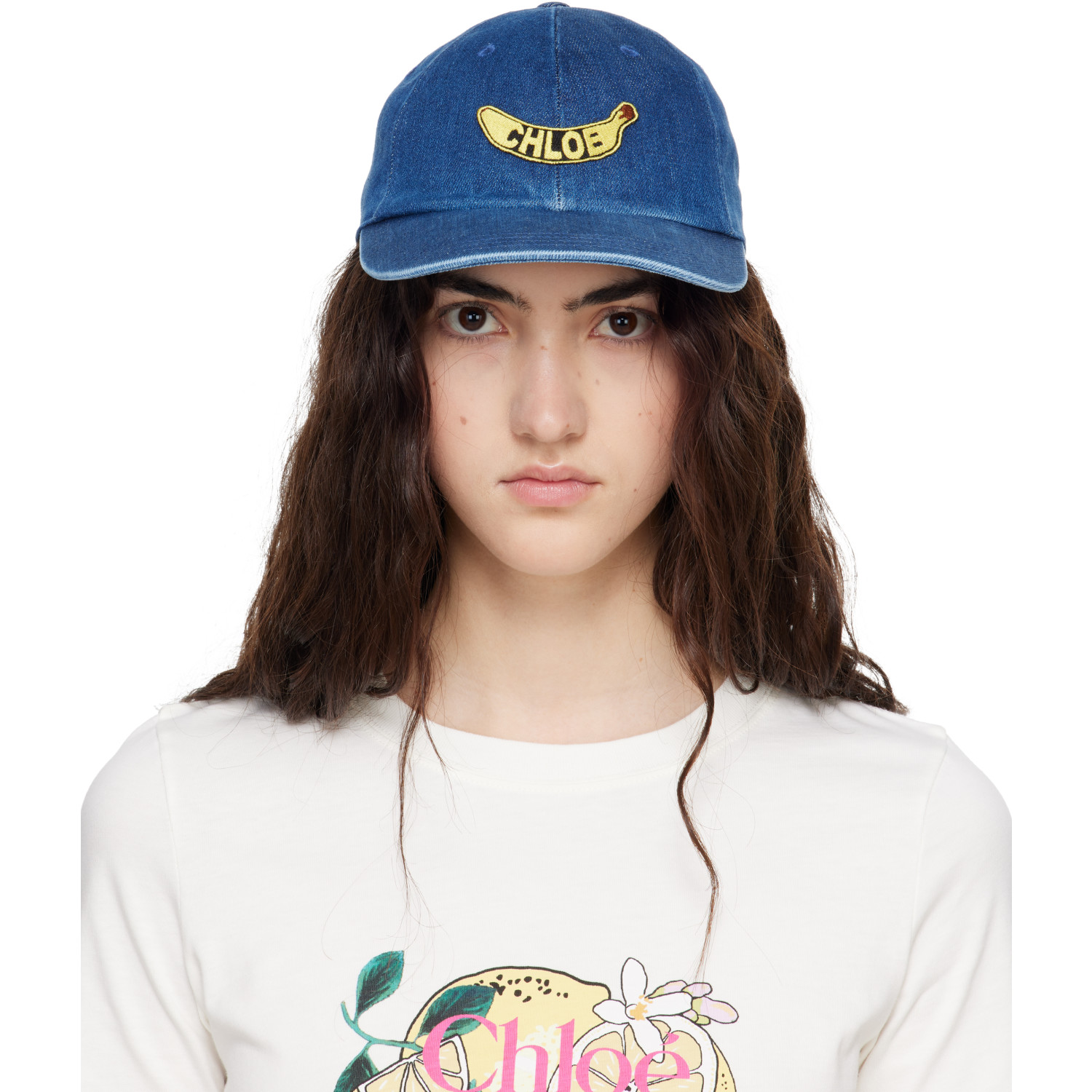 Chloé Blue 'The Chloé Chill' Denim Cap