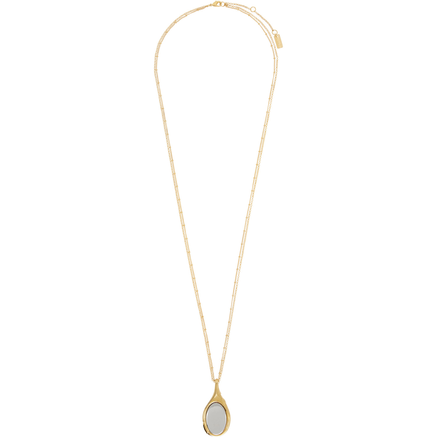 Chloé Mirrored Pendant Necklace