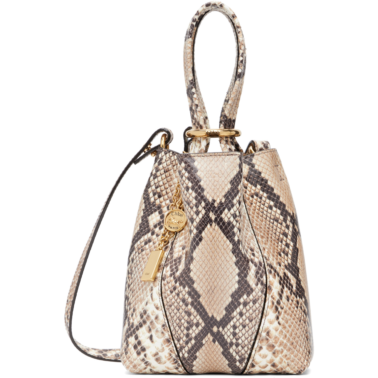 Chloé Beige Small 'Chloé Spin' Tote