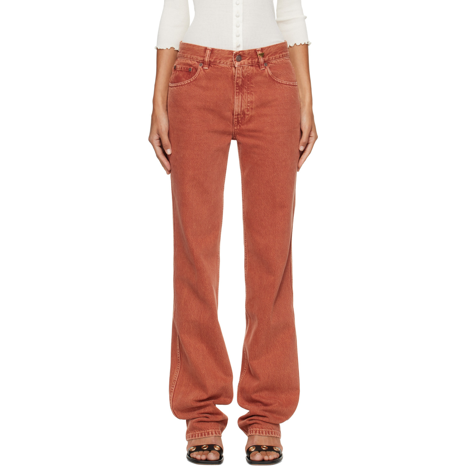 Chloé Brown Straight Jeans
